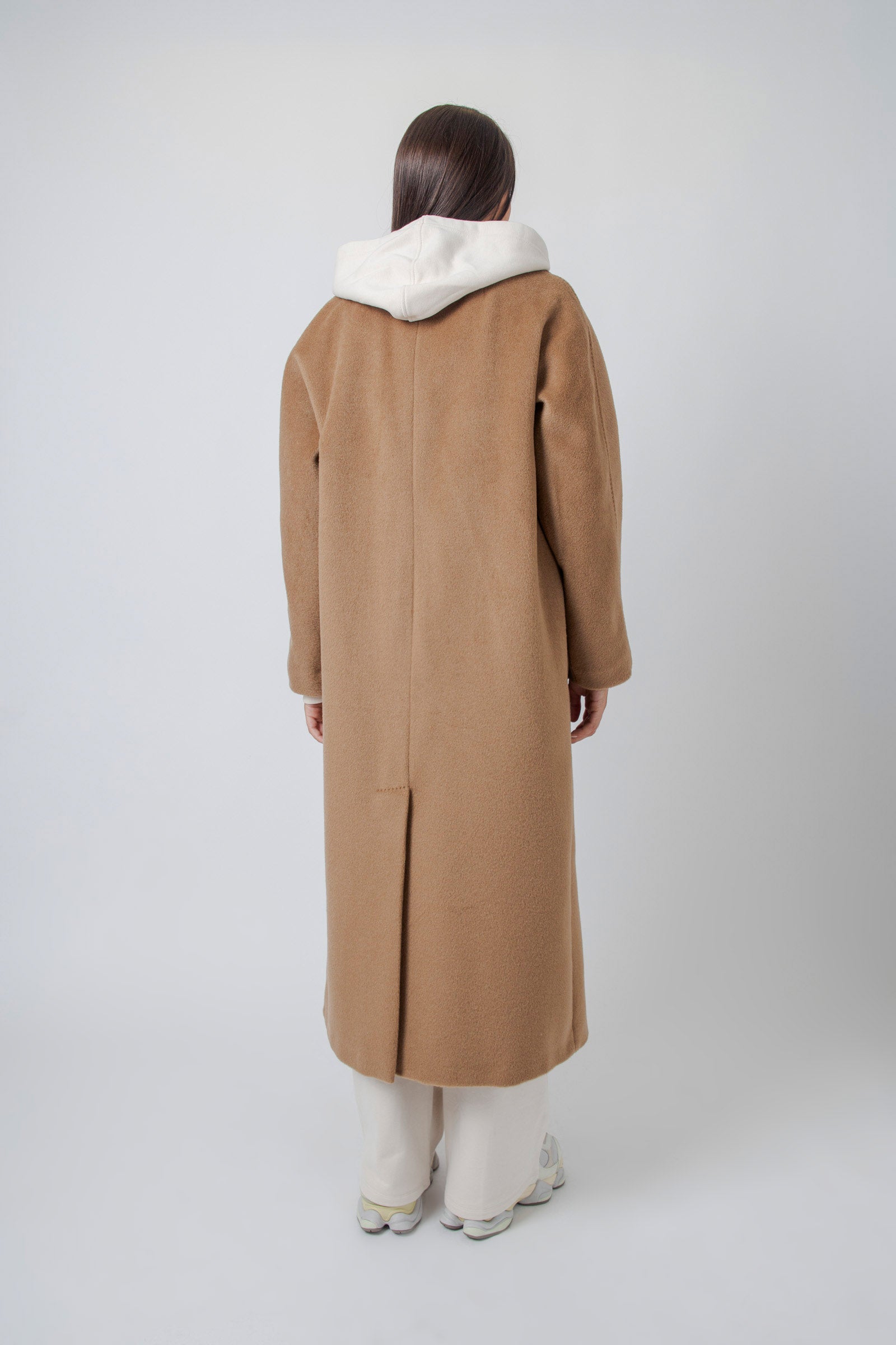 Max Mara Weekend Cappotto Lungo Tempera In Lana E Alpaca Cammello Donna - 3
