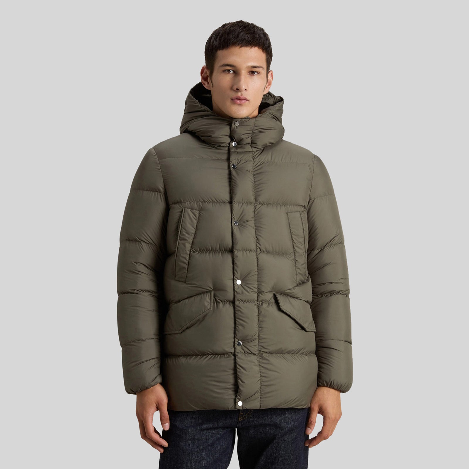 Woolrich Cloud Davis Parka Verde Uomo - 7