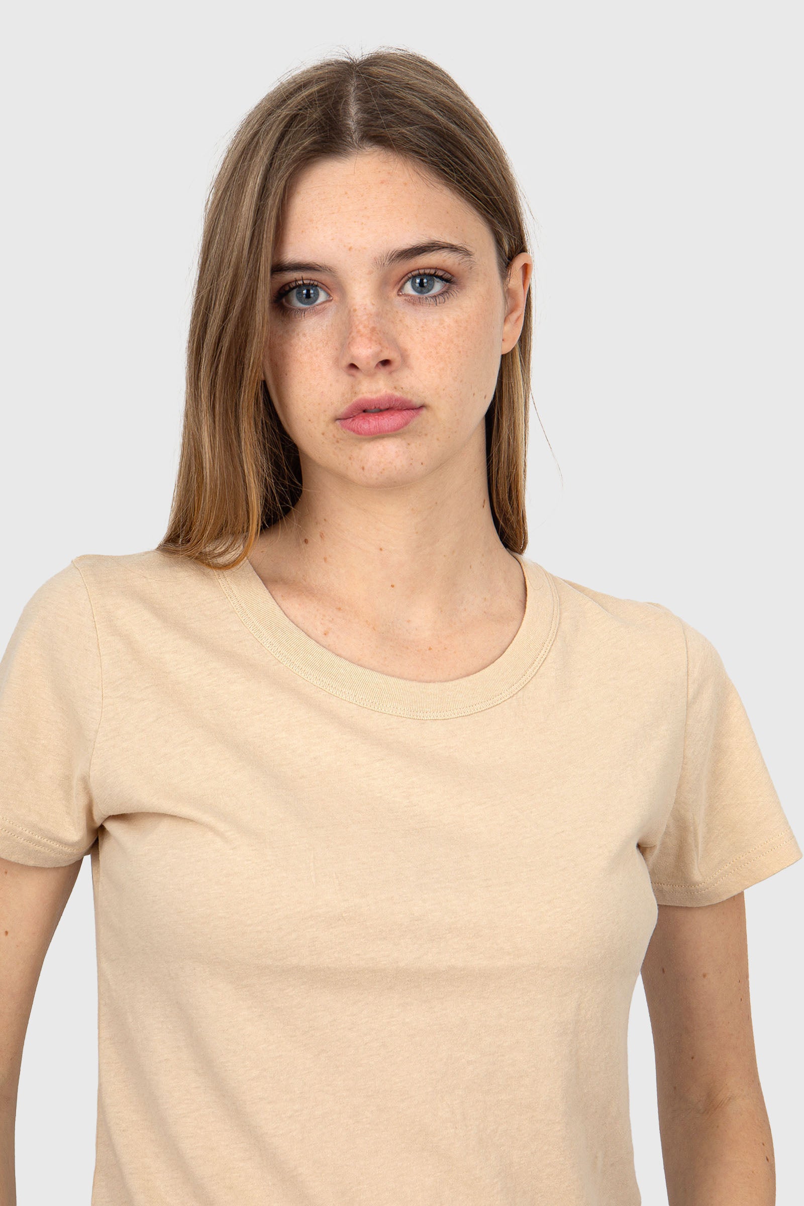 American Vintage T-Shirt Gamipy Cotton Beige - 5
