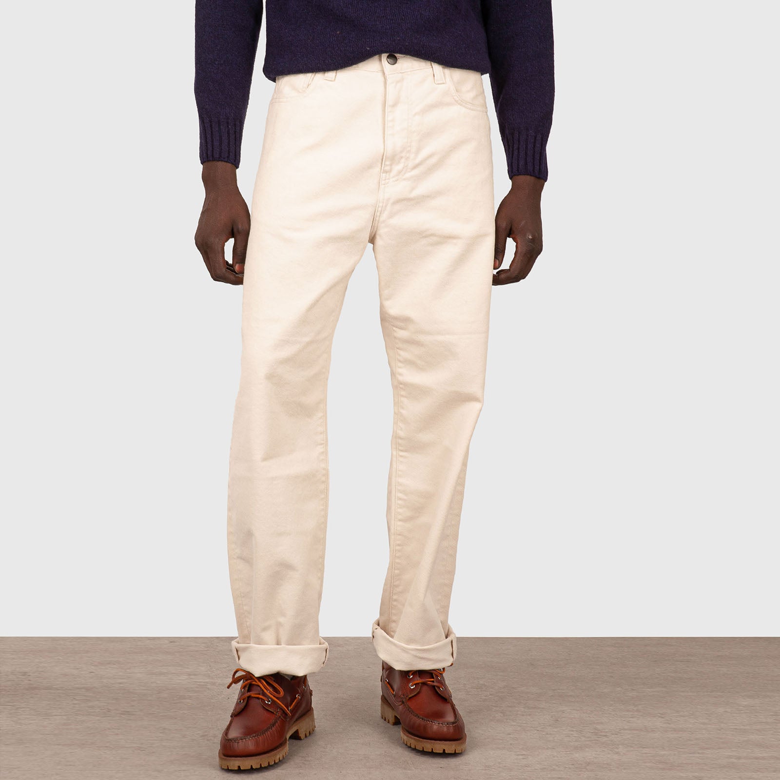 Carhartt Wip Landon Pant Ecru Uomo - 8