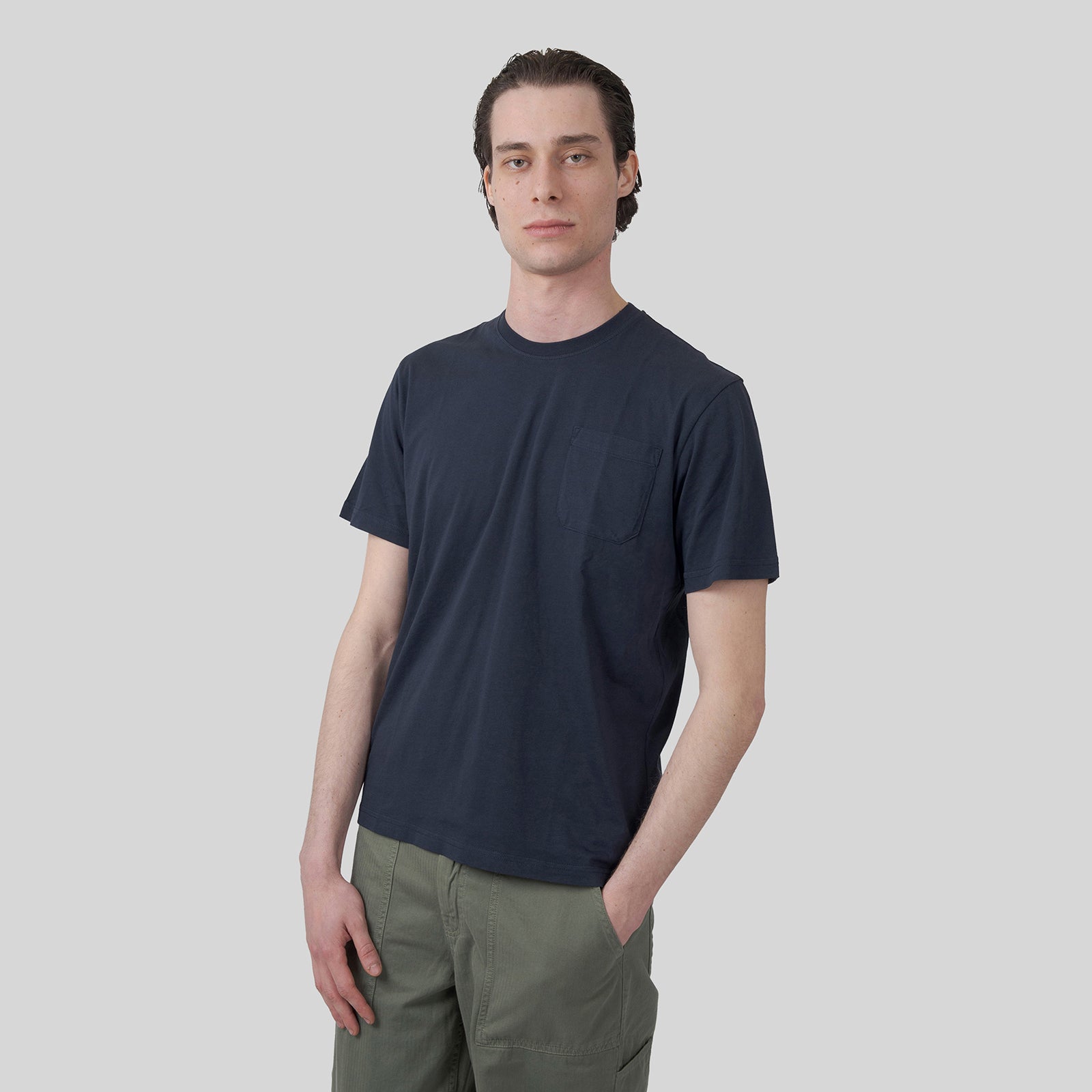 Aspesi T-shirt In Jersey Di Cotone Blu Navy Uomo - 6