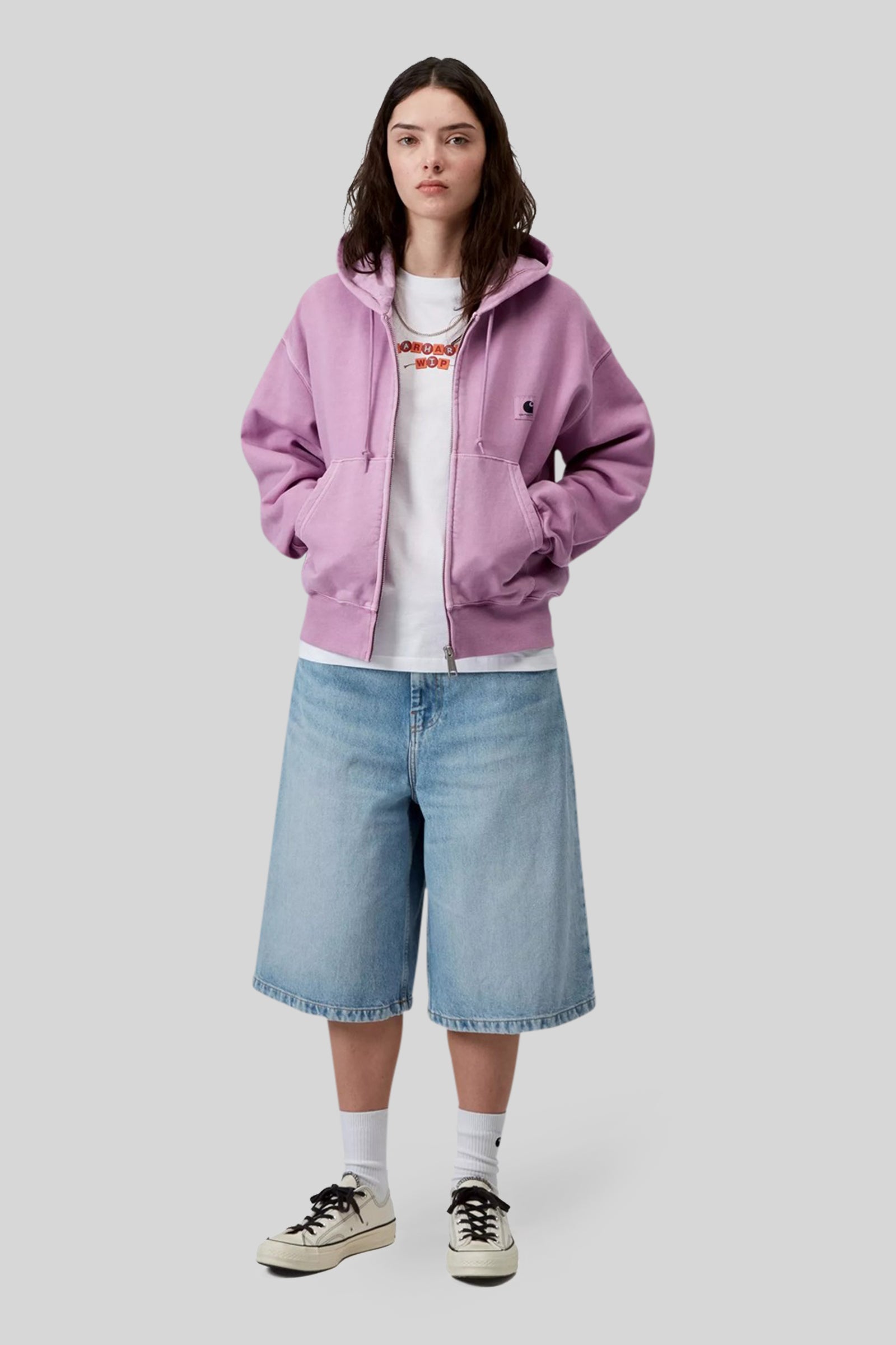Carhartt Wip Felpa W' Hooded Nelson Rosa Donna - 2