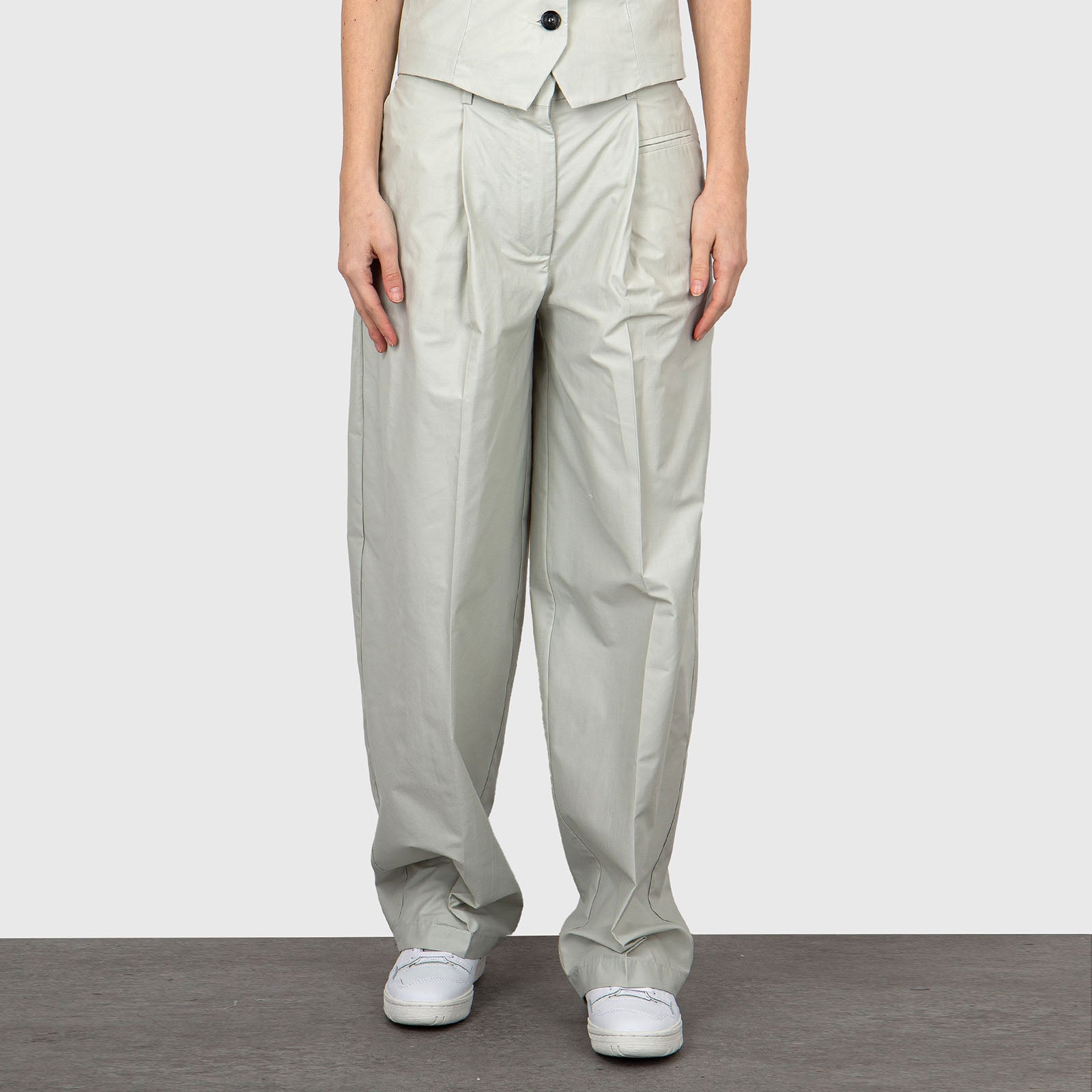 Grifoni Banana Trousers in Ice Cotton - 7