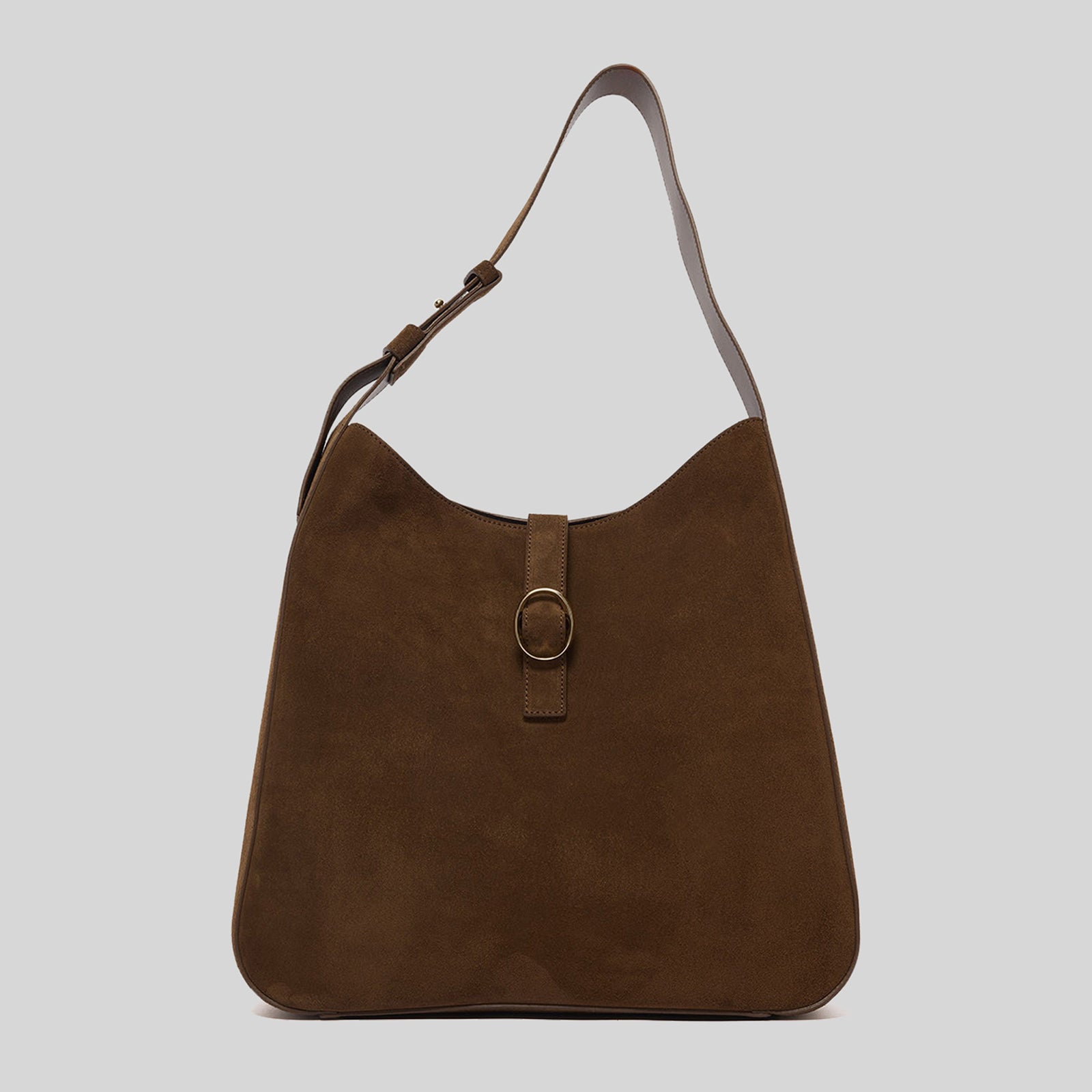 Orciani Borsa Gea Peach In Suede Marrone Donna - 4