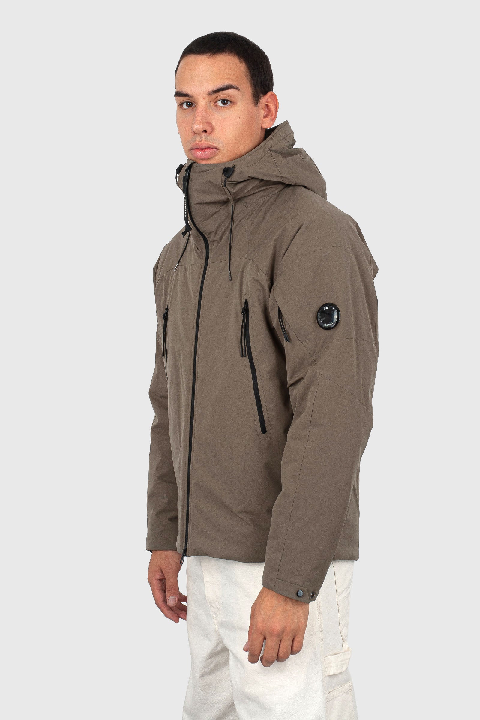 C.p. Company Giubbotto Pro-tek Padded Hooded Beige Uomo - 3