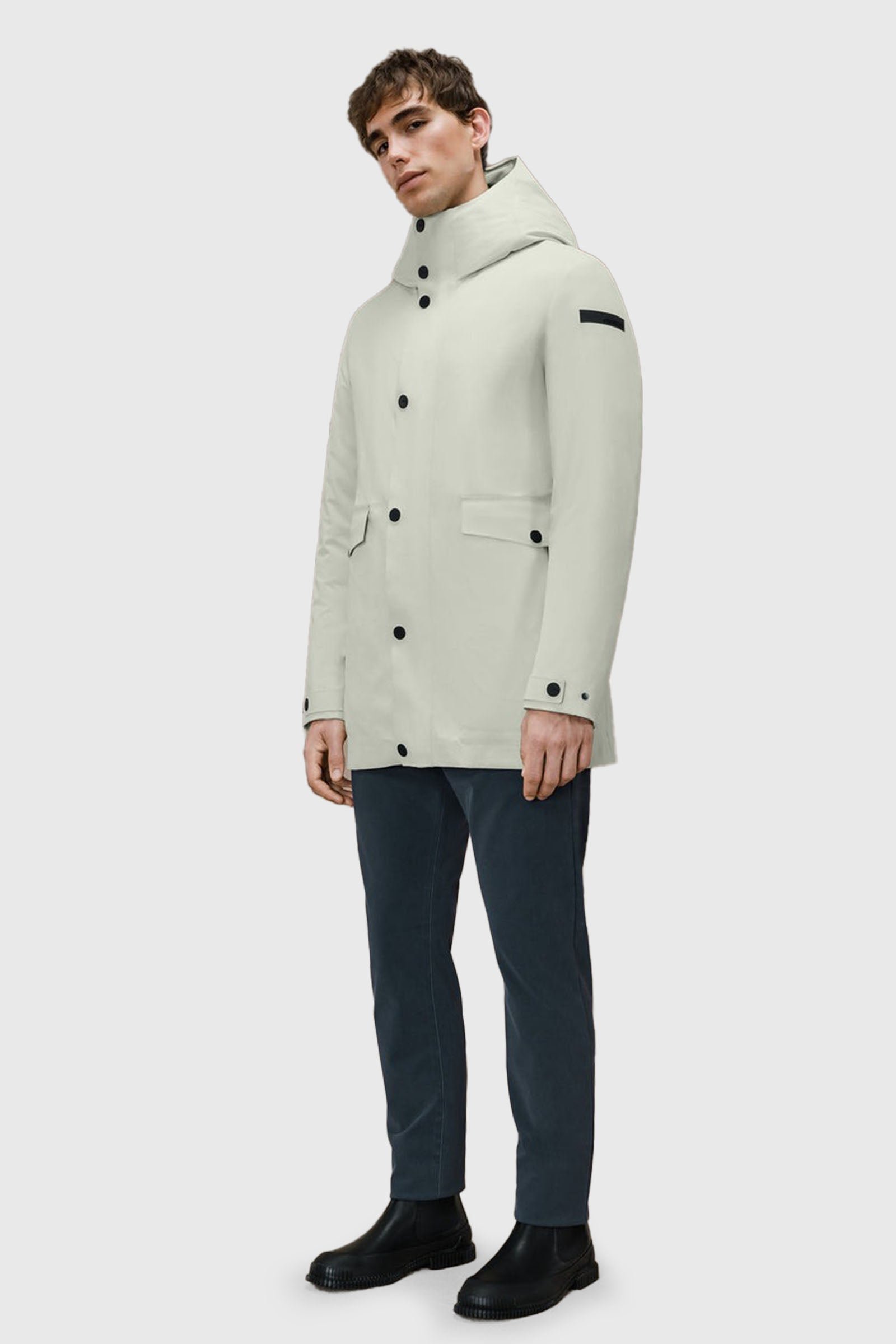 Rrd Egg Floating Parka Crema Uomo - 4