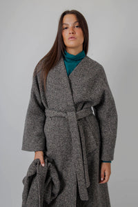 Zenica Wool Tweed Wrap Coat max mara weekend
