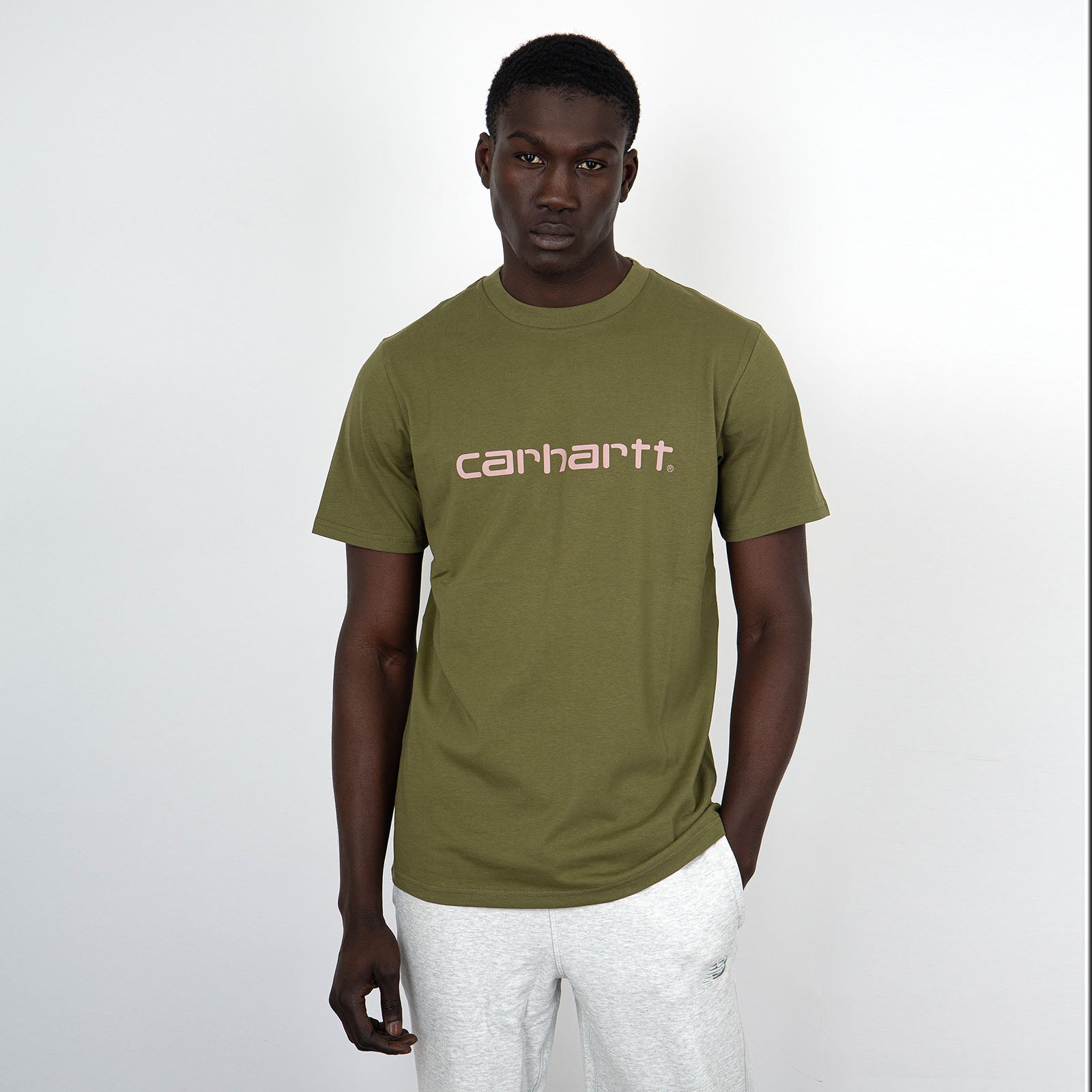 Carhartt WIP T-Shirt S/S Script Cotone Verde - 6