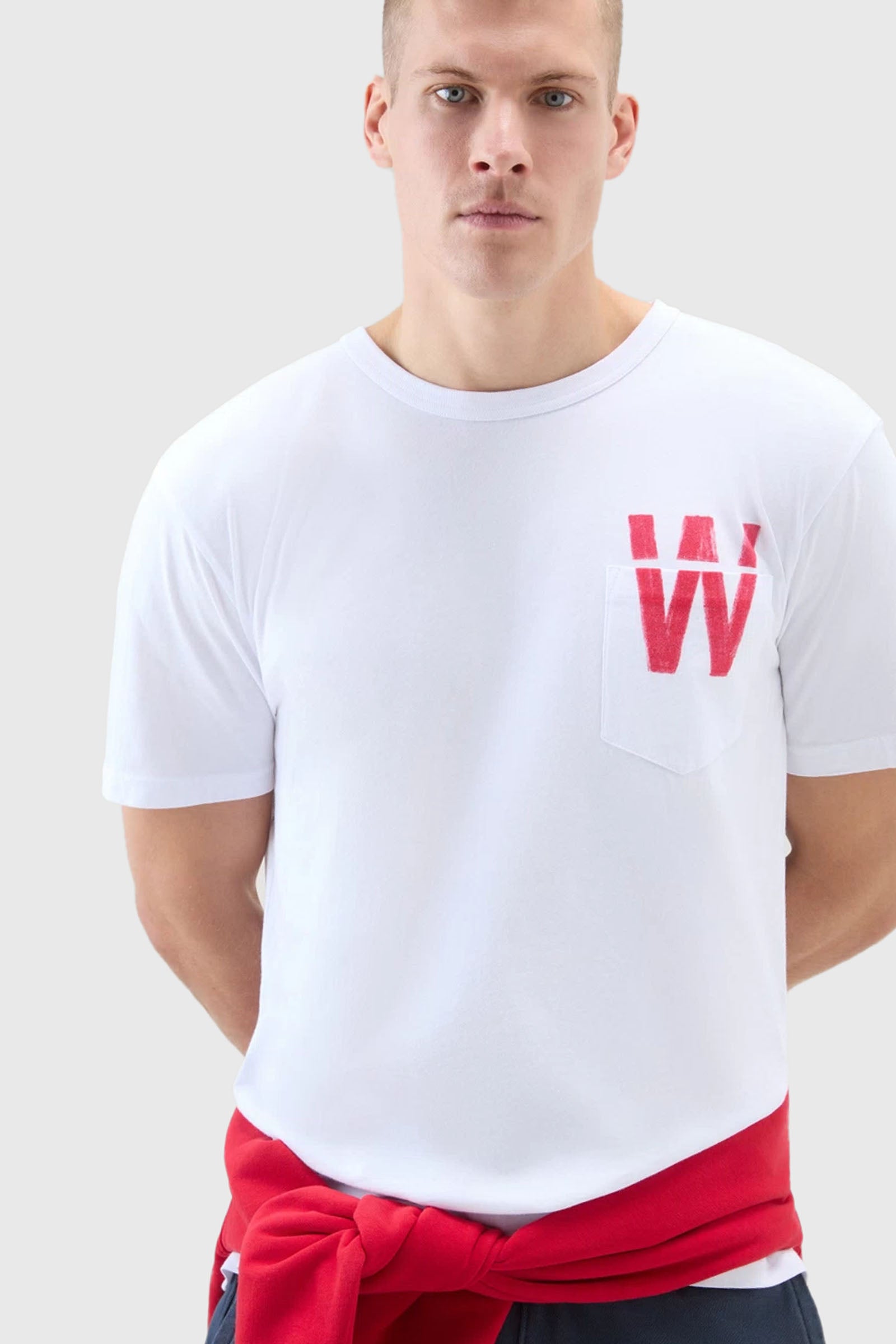 Woolrich T-shirt Flag Bianco Uomo - 1