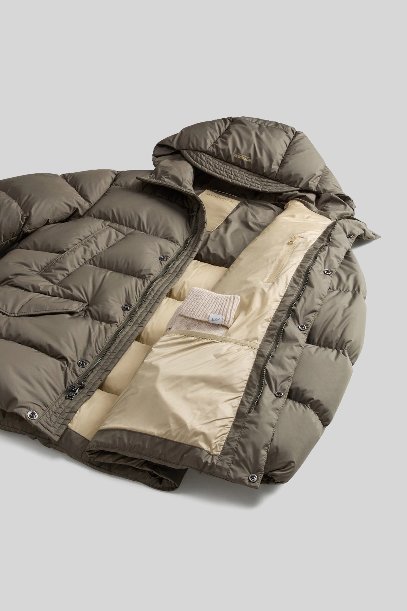 Woolrich Cloud Davis Parka Verde Uomo - 6
