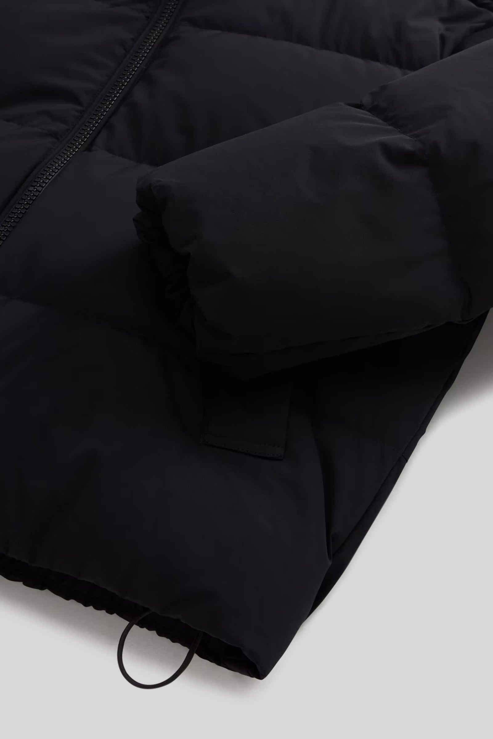 Woolrich Piumino Madison In Nylon Elasticizzato Con Cappuccio Rimovibile Nero Donna - 5