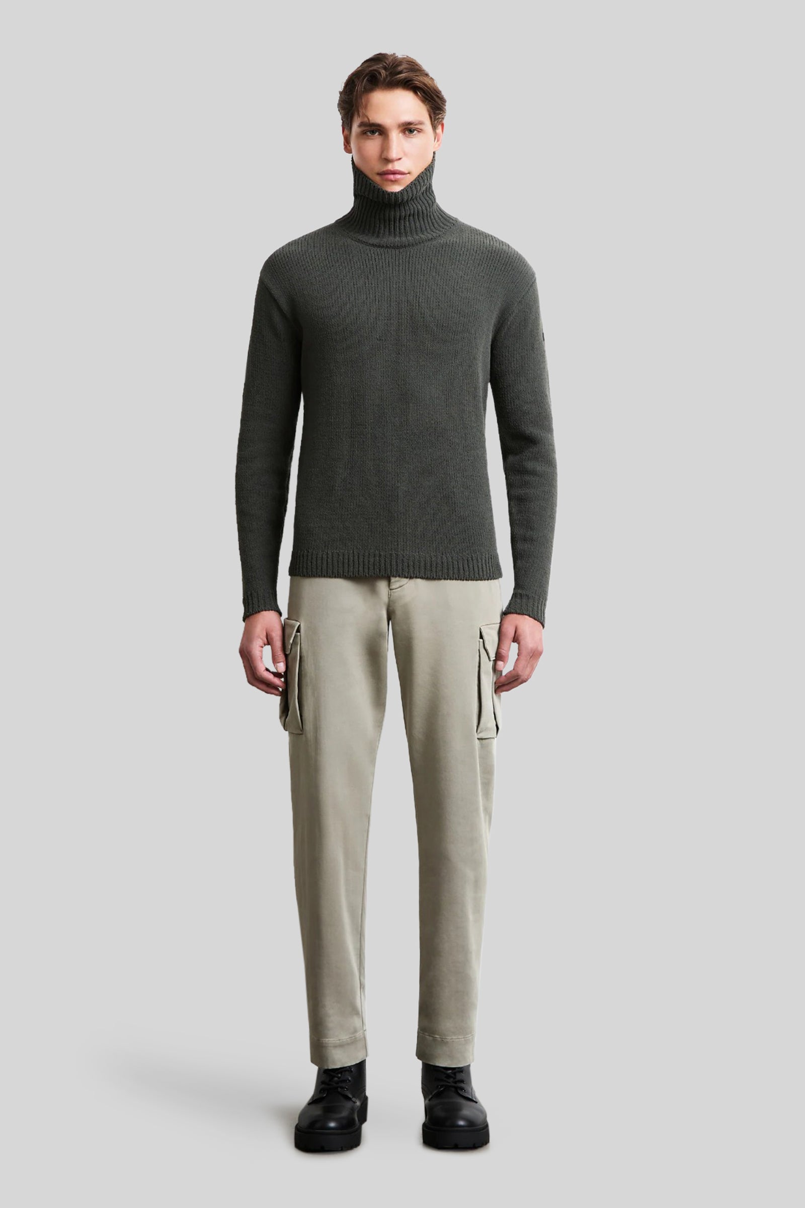 Rrd Maglia Cinematt Turltleneck Verde Uomo - 3