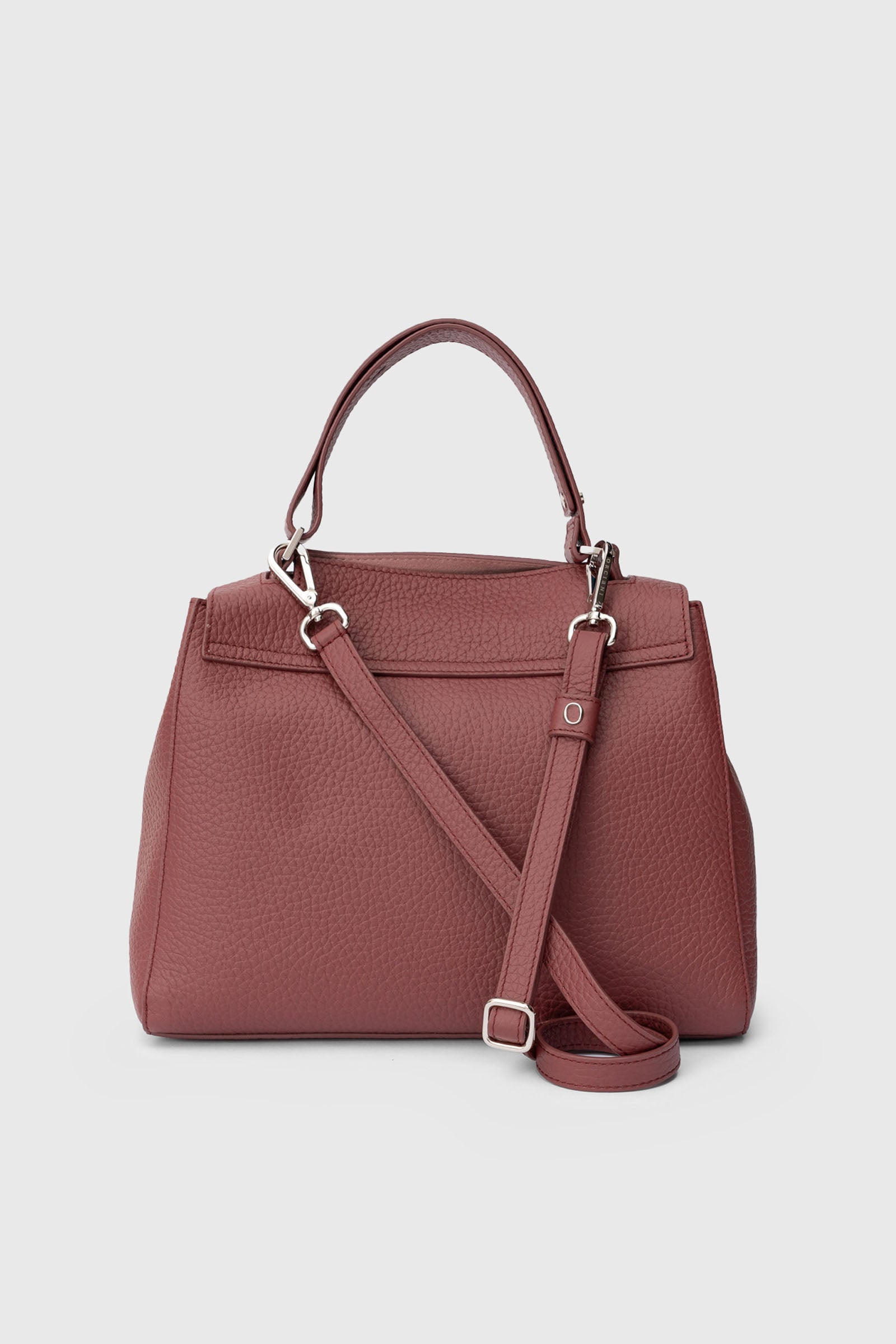 Orciani Borsa Media Sveva In Pelle Soft Amarena Donna - 3