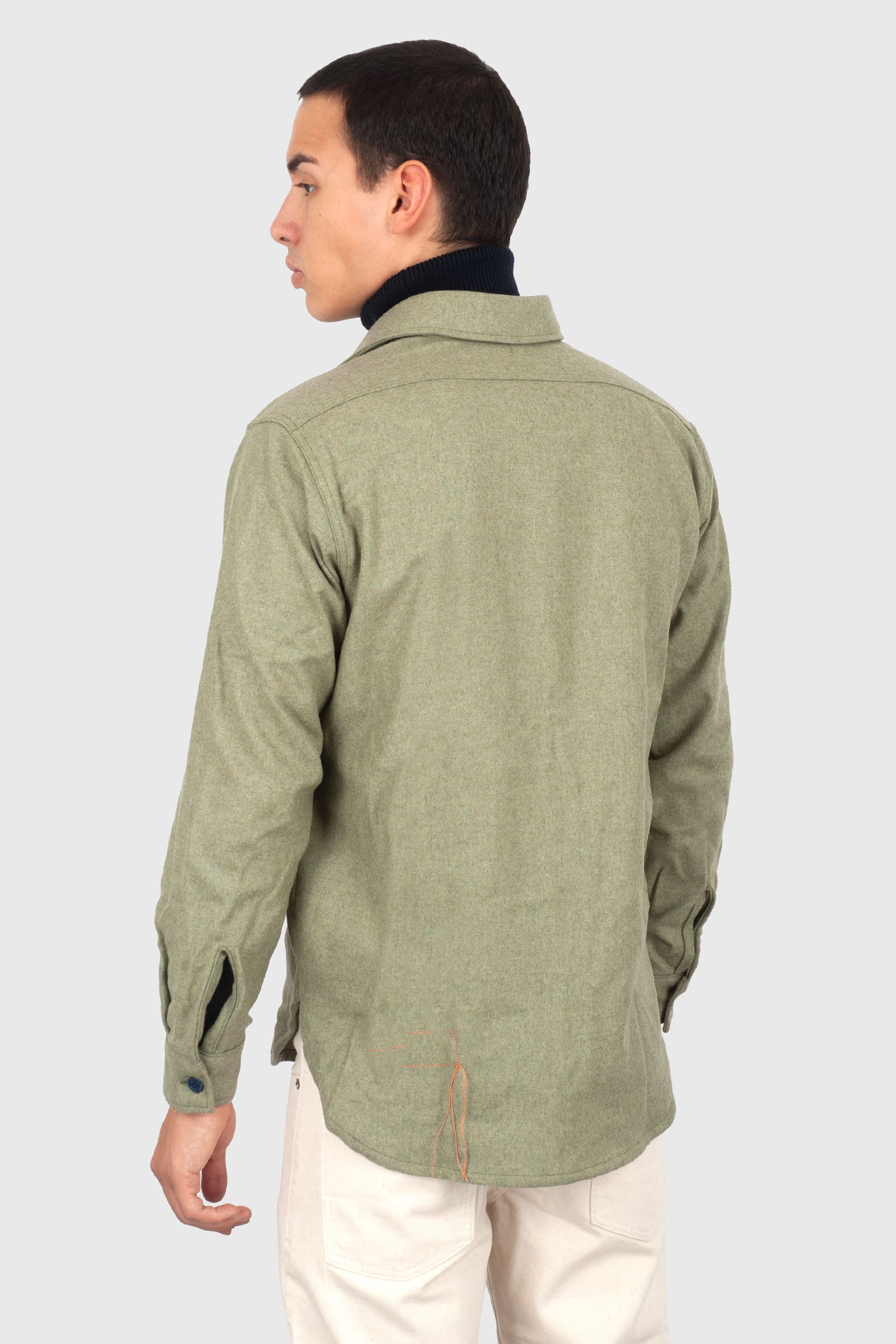 Fortela Overshirt Cpo Verde Chiaro Uomo - 4