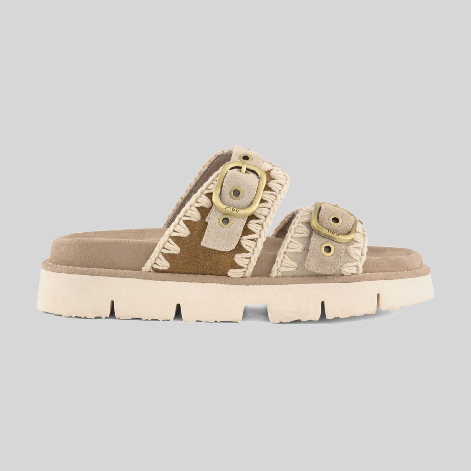 Mou Sandalo Bio Front Cut Beige Donna - 6