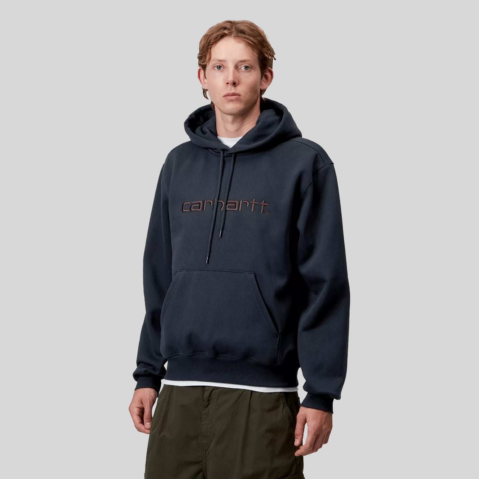 Carhartt Wip Hooded Carhartt Sweatshirt Blu Scuro Uomo - 4