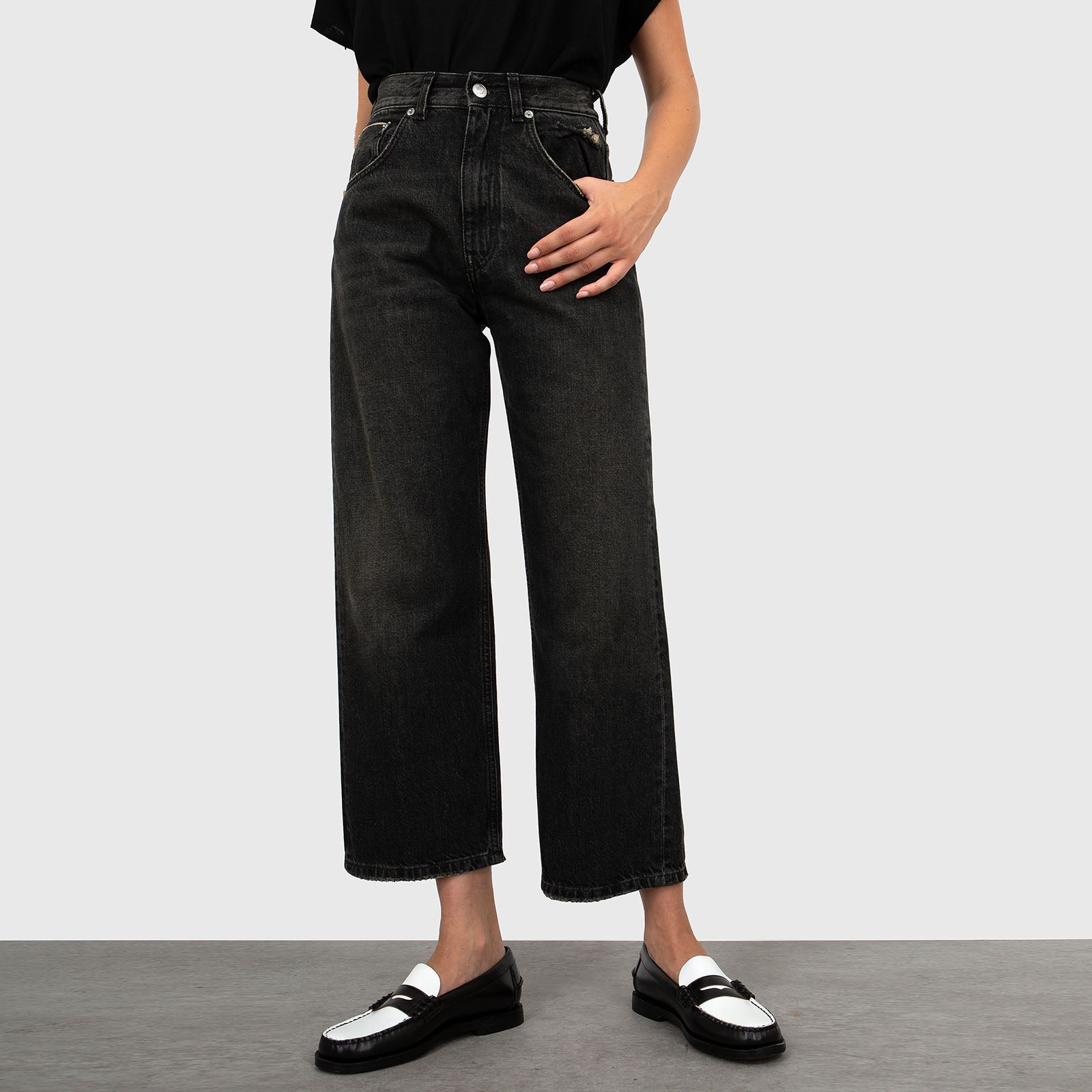 Grifoni Jeans Regular Uma Nero Donna - 8