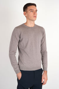 Roberto Collina Round Neck Wool Sweater Grey roberto collina