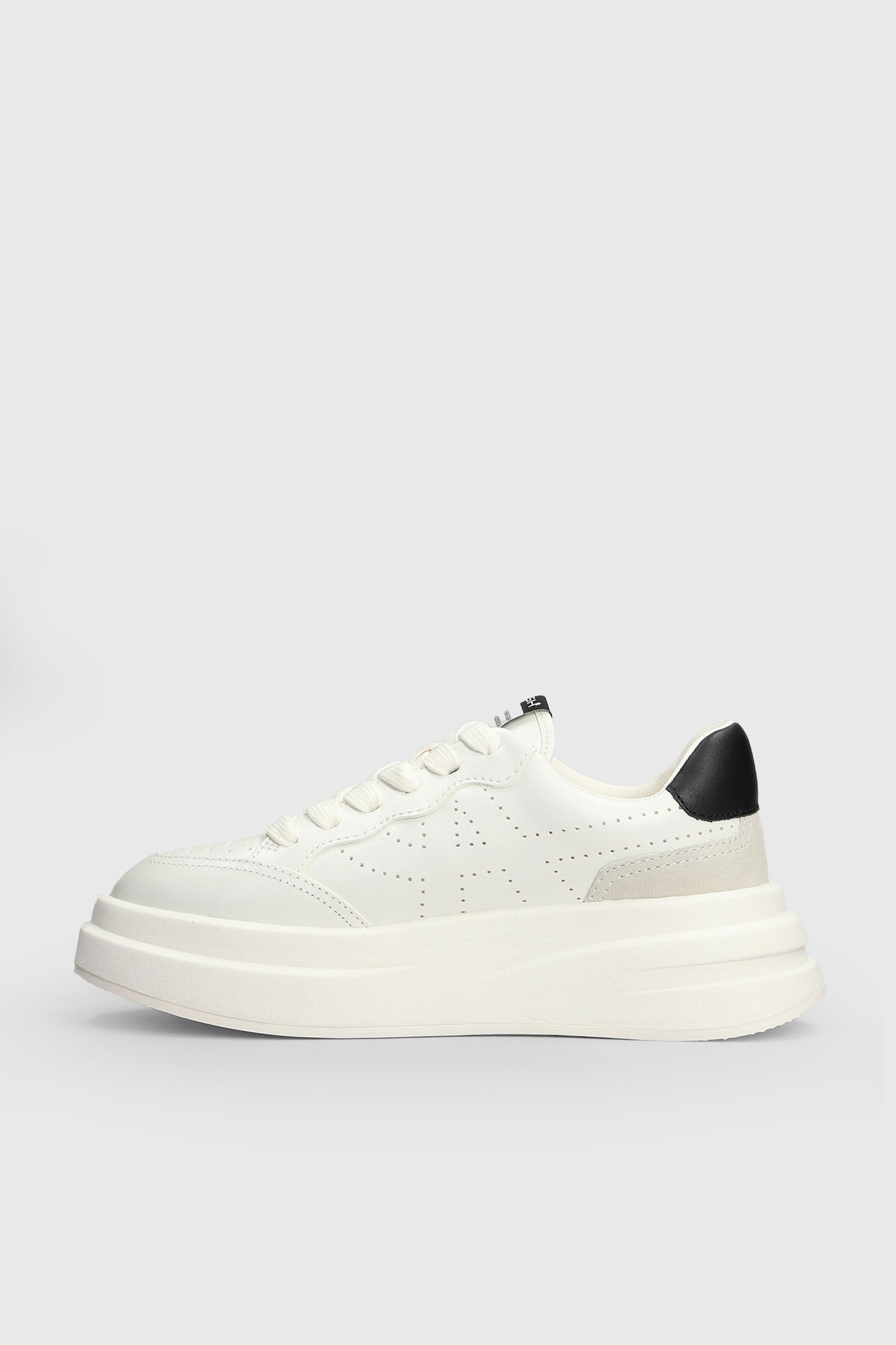 Sneakers Impuls Pelle Bianco/Nero Ash - 5