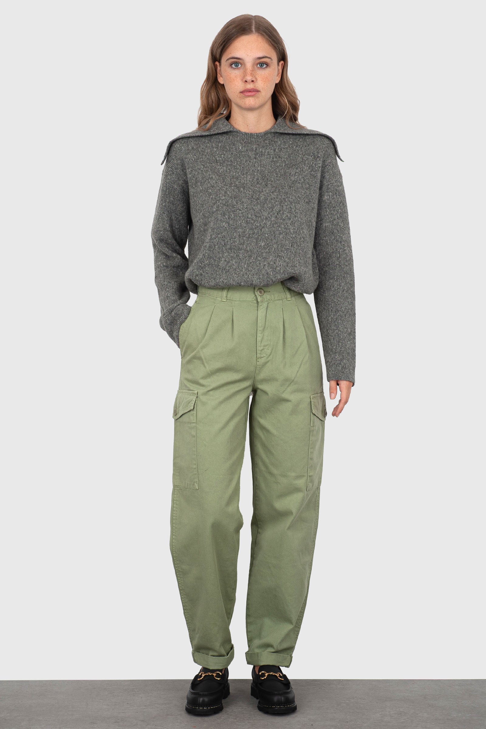 Carhartt Wip W' Collins Pant Verde Donna - 6