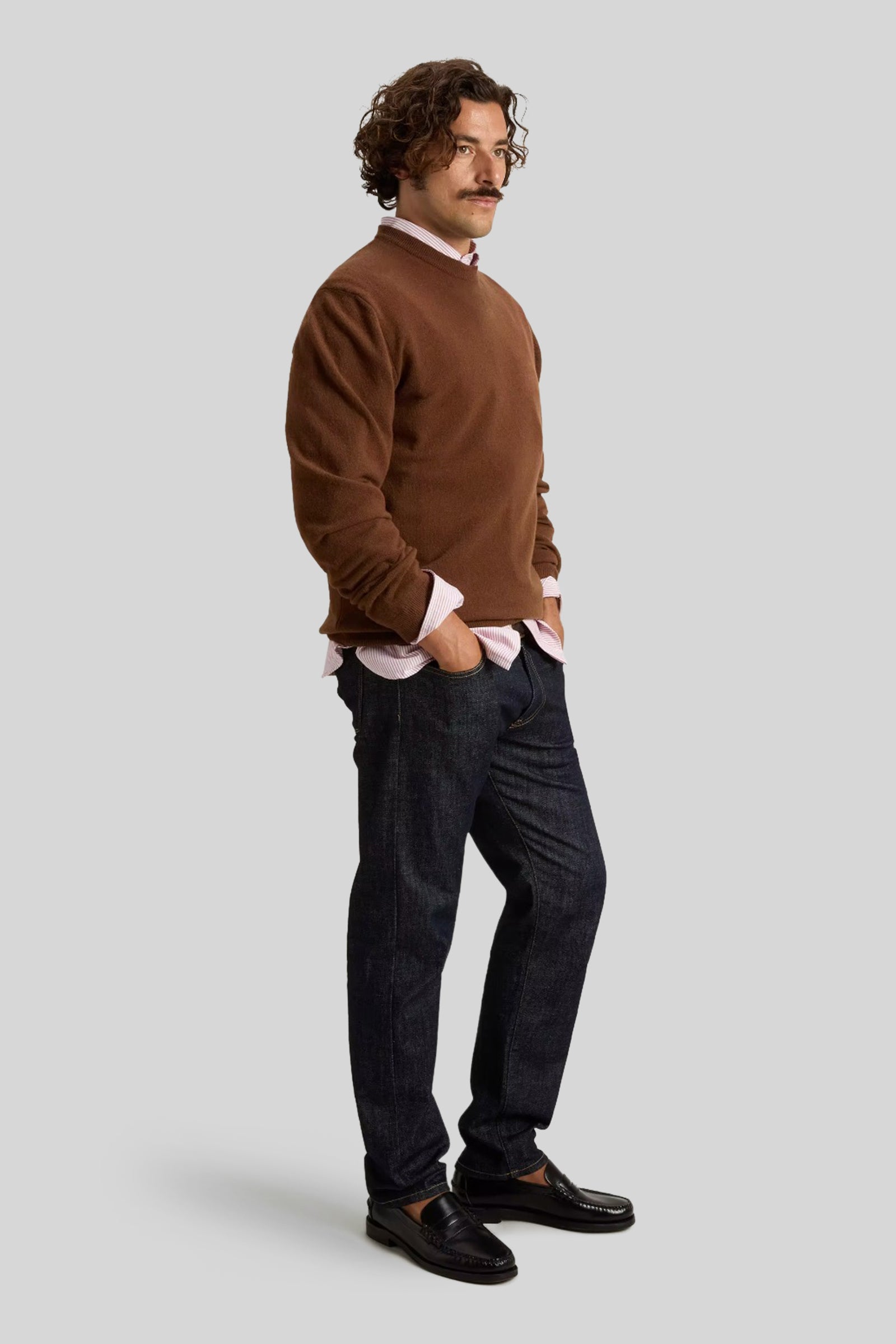 Woolrich Maglia Girocollo In Lana Cammello Uomo - 2