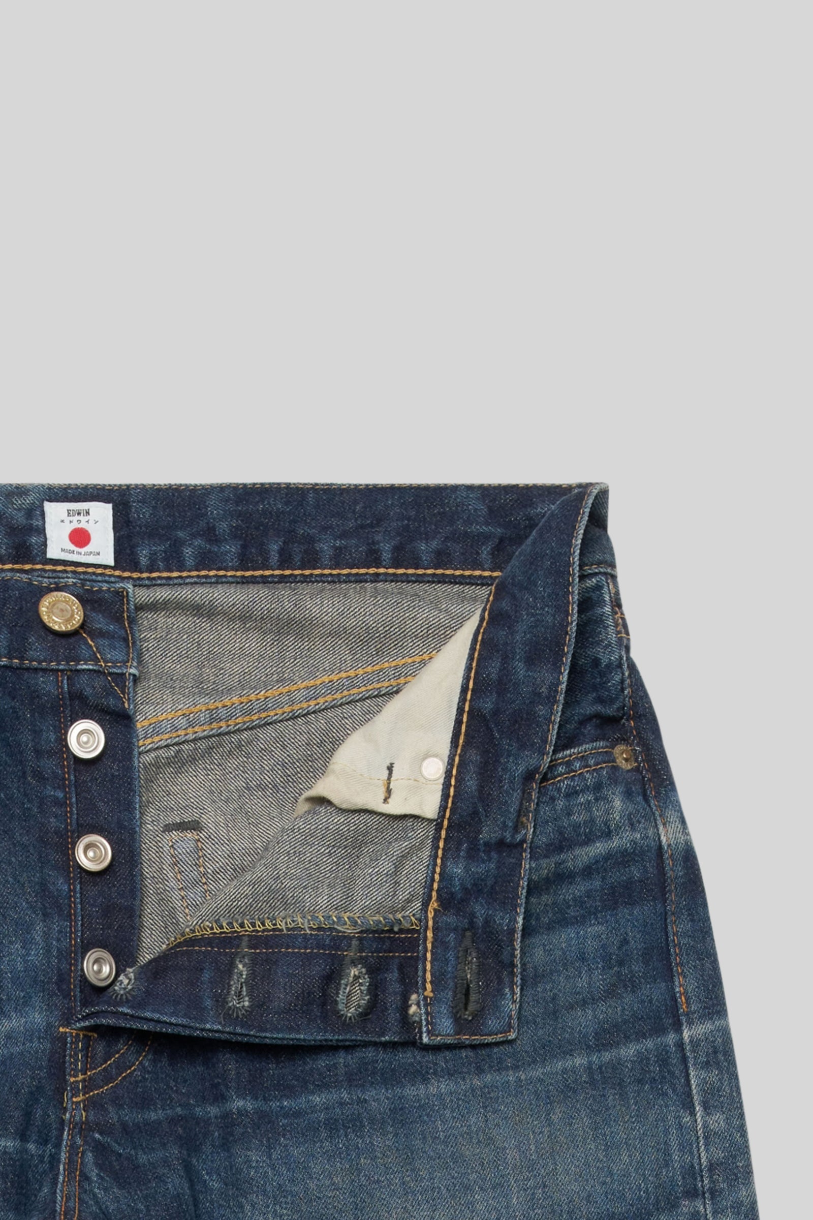 Edwin Jeans Regular Tapered Blu Medio Uomo - 5