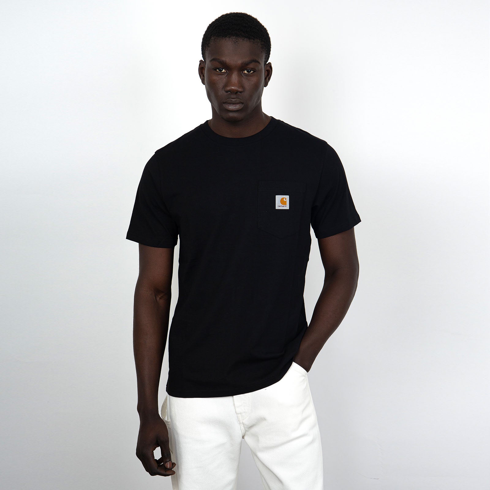 Carhartt WIP Short Sleeve Pocket Cotton T-Shirt Black - 6