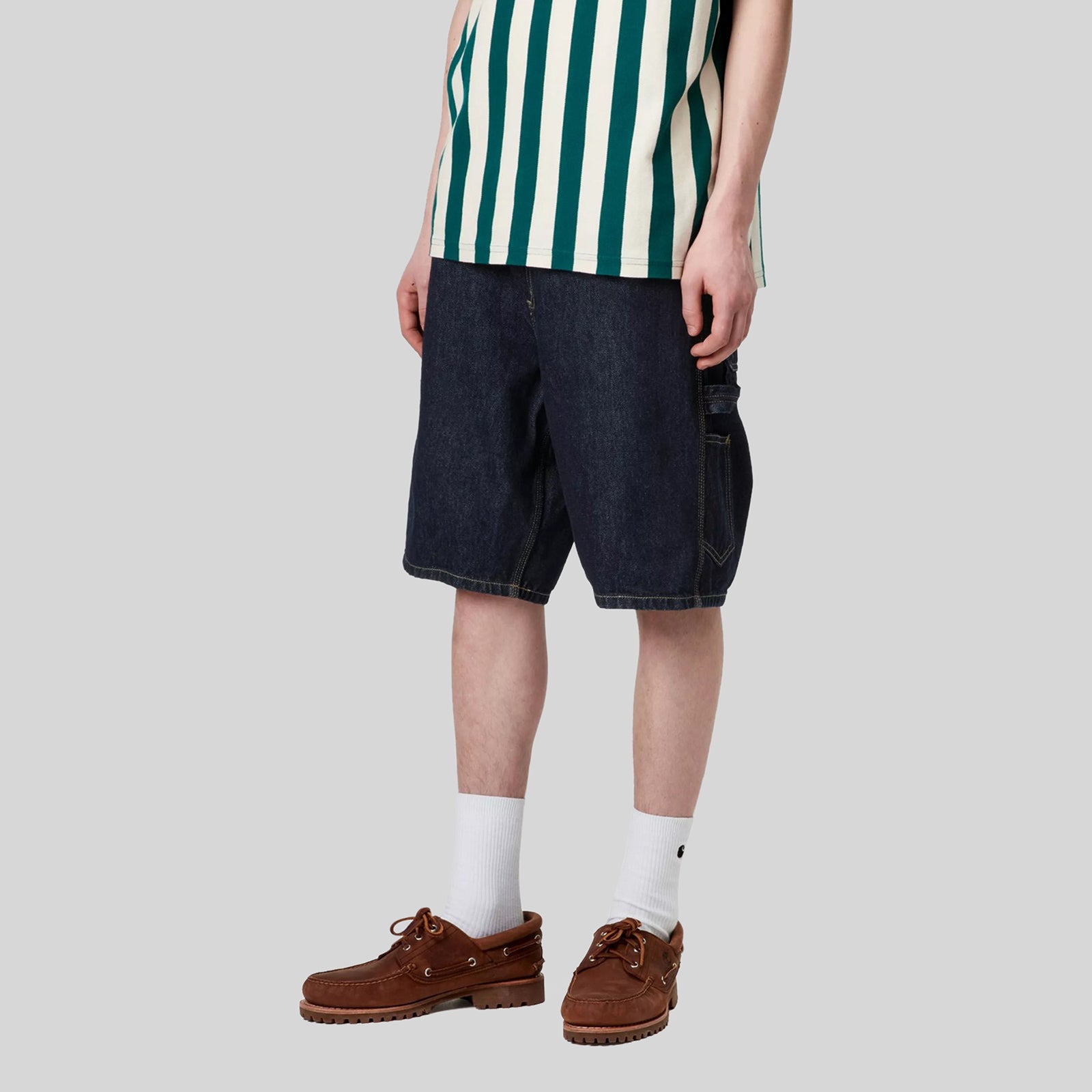 Carhartt Wip Single Knee Short Blu Scuro Uomo - 5