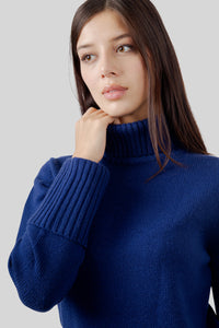 Semicouture Maglia Ralphina Blu China Donna semicouture