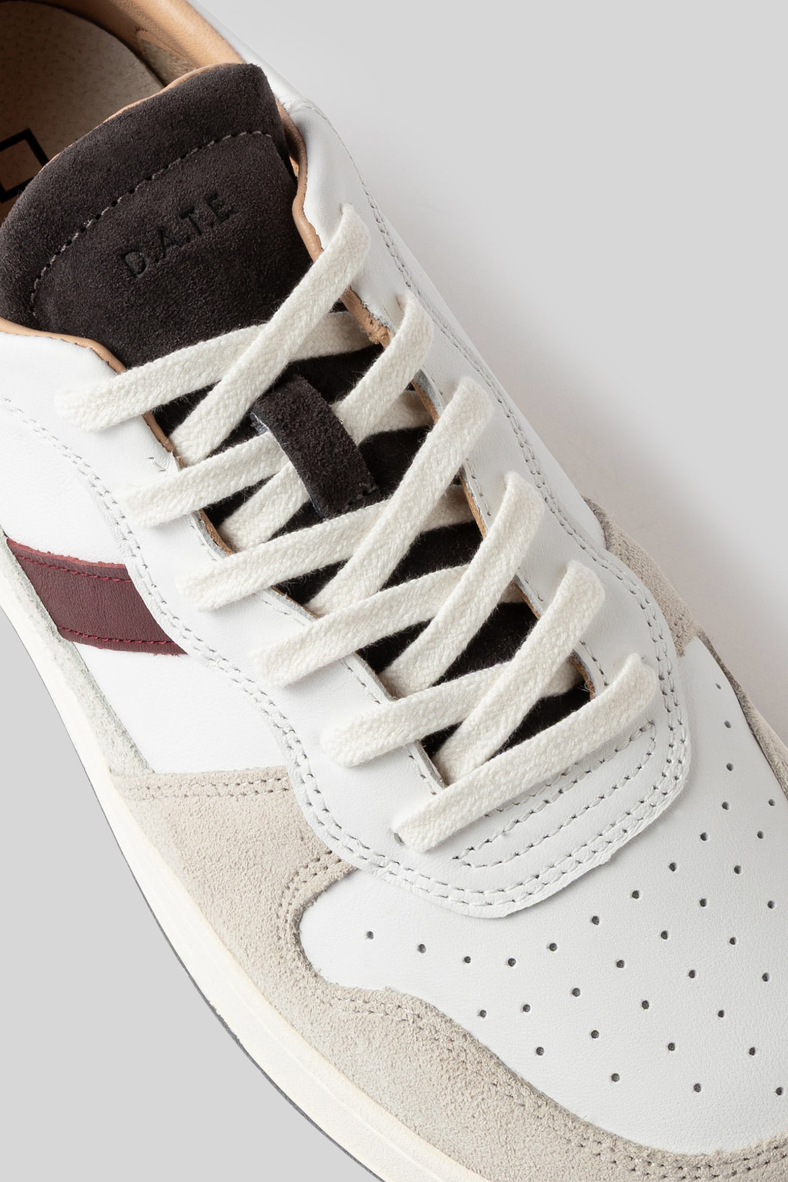 D.a.t.e. Sneaker Court Vintage 2.0 Bianco/bordeaux Uomo - 4