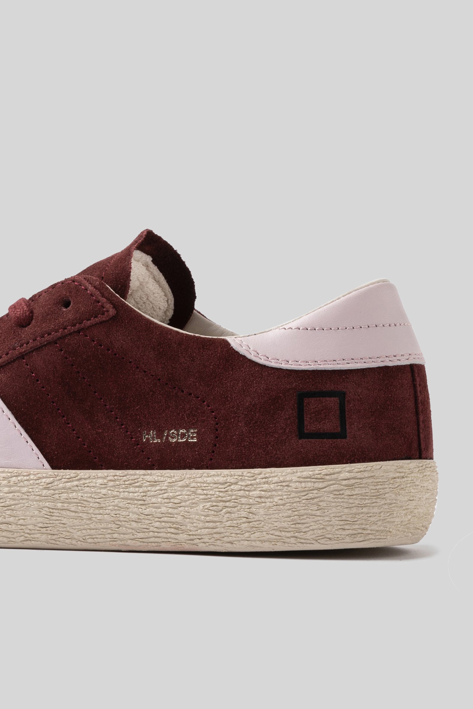 D.a.t.e. Sneaker Hill Low Suede Bordeaux Donna - 2
