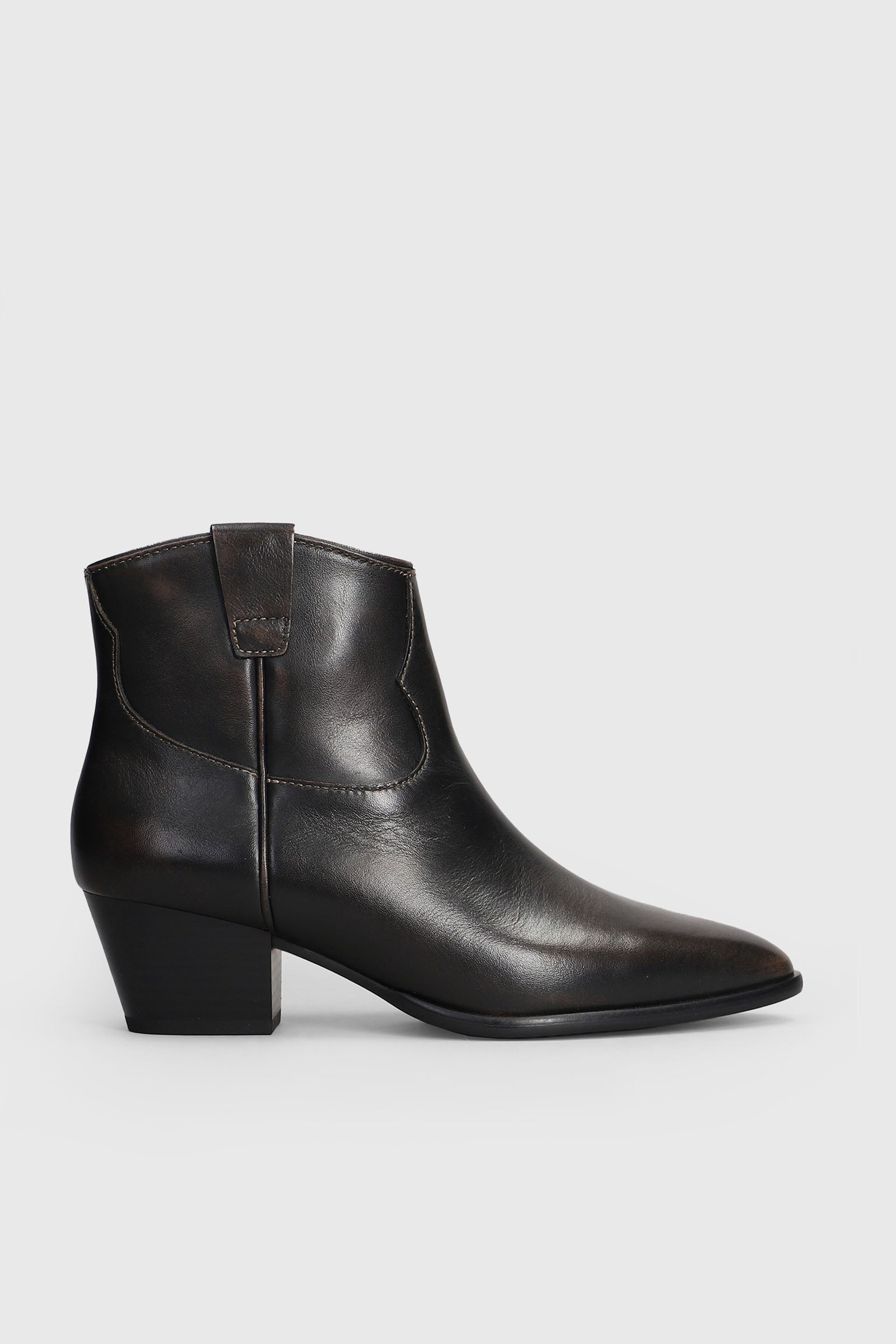 Ash Stivaletto Texano Fame In Pelle Nero Donna - 1