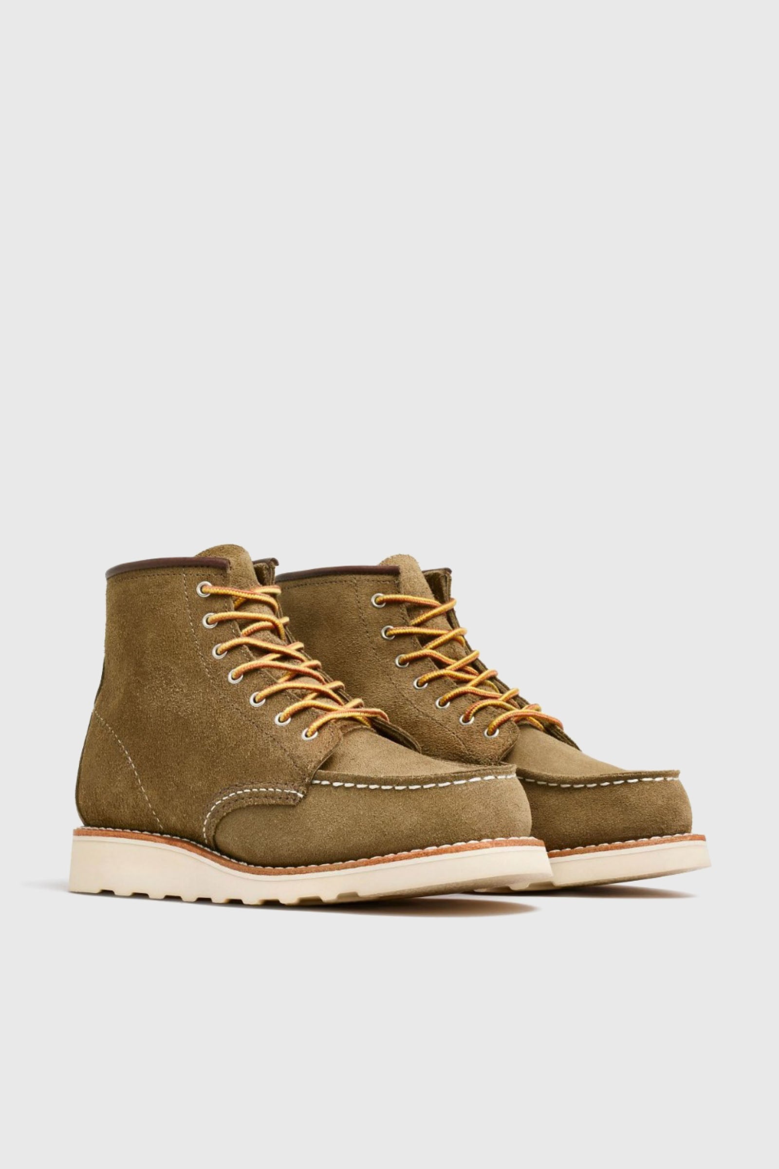 Red Wing Stivaletto 6-inch Classic Moc Toe In Pelle Mohave Verde Oliva Uomo - 2