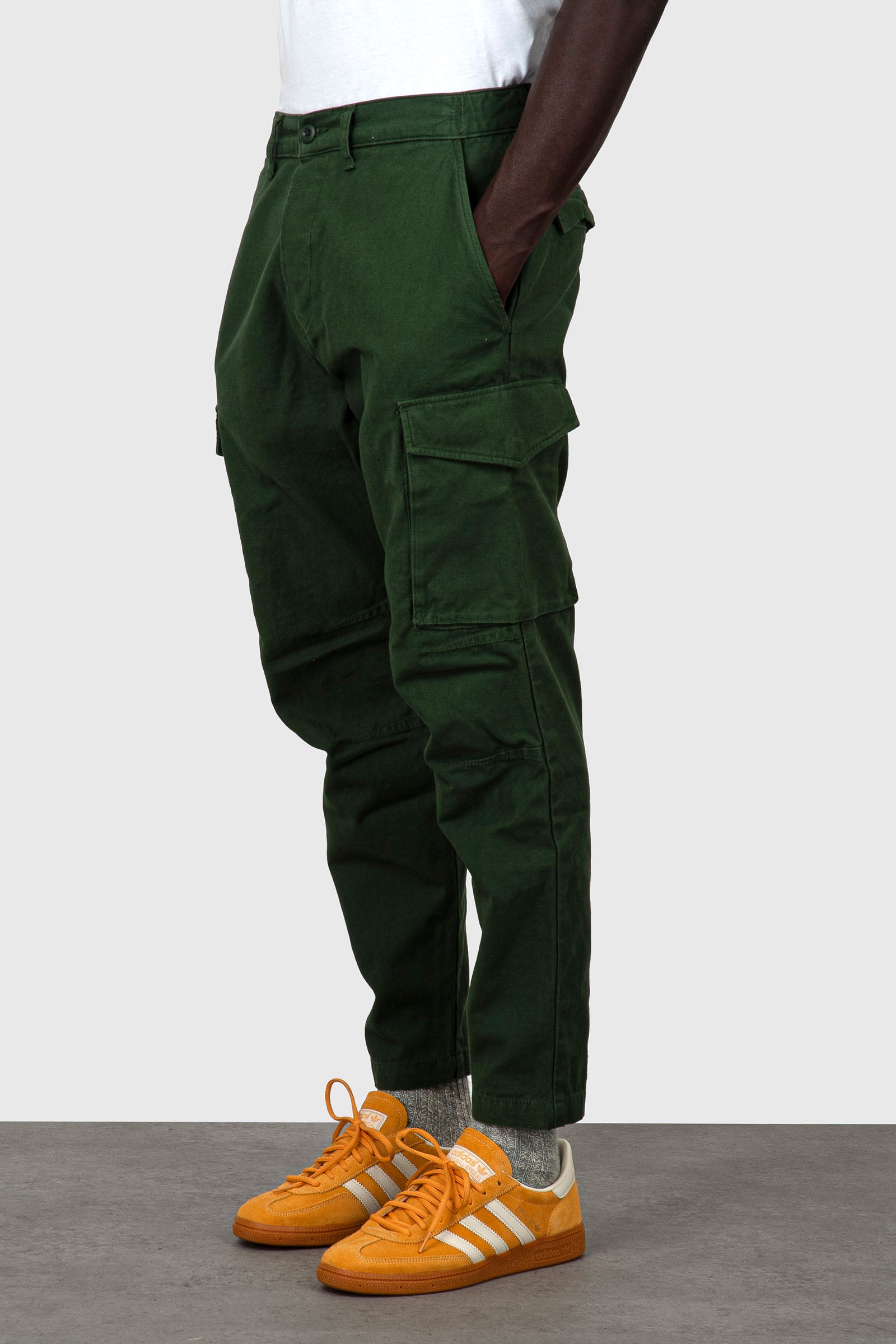 Edwin Pantalone Cargo Sentinel Verde Uomo - 1