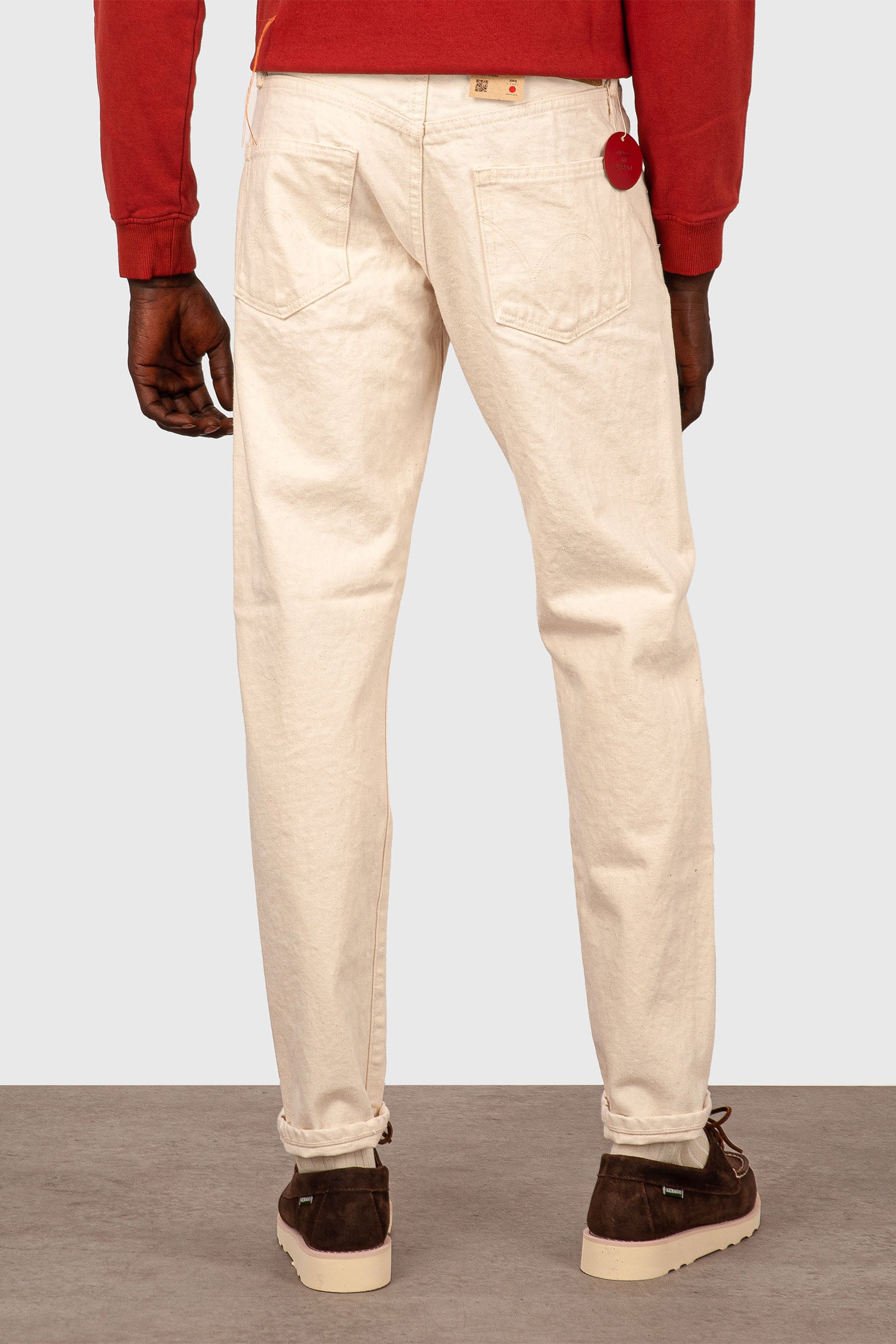 Edwin Jeans Regular Tapered Bianco Off Uomo - 5