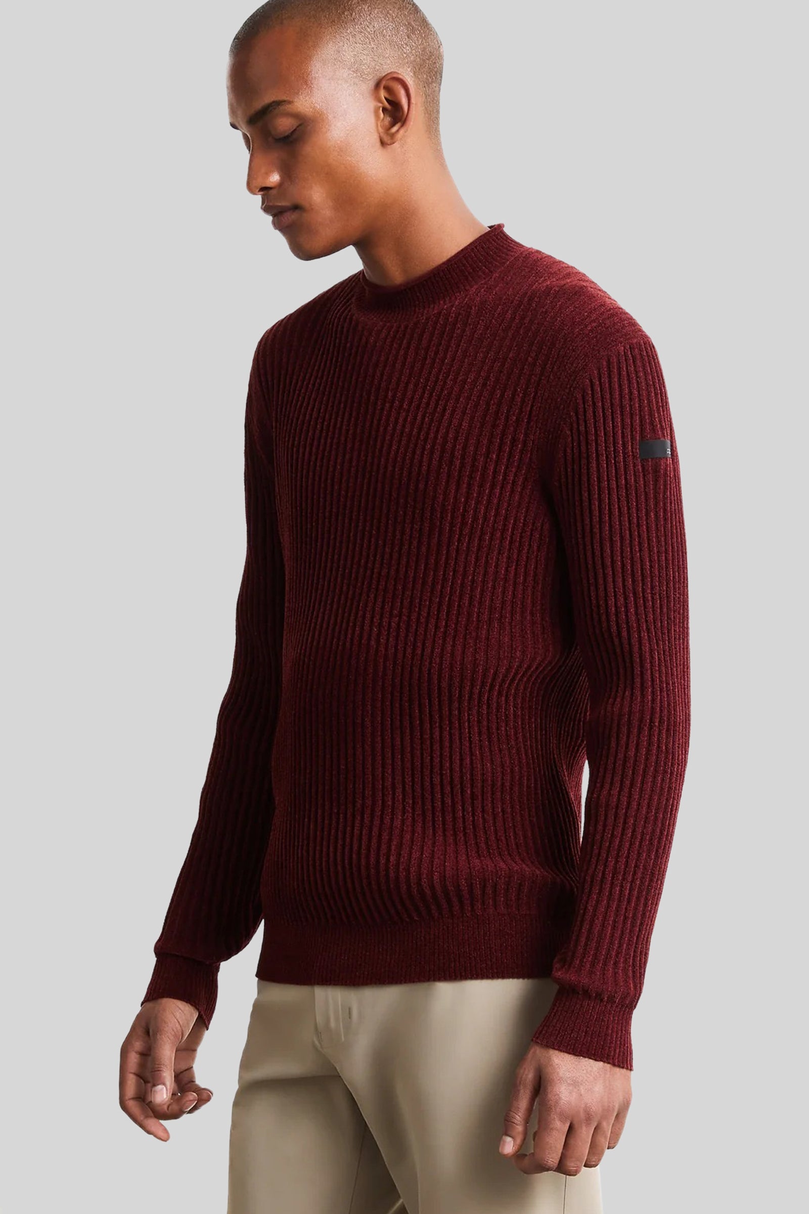 Rrd Velvet Rave Round Knit Bordeaux Uomo - 1