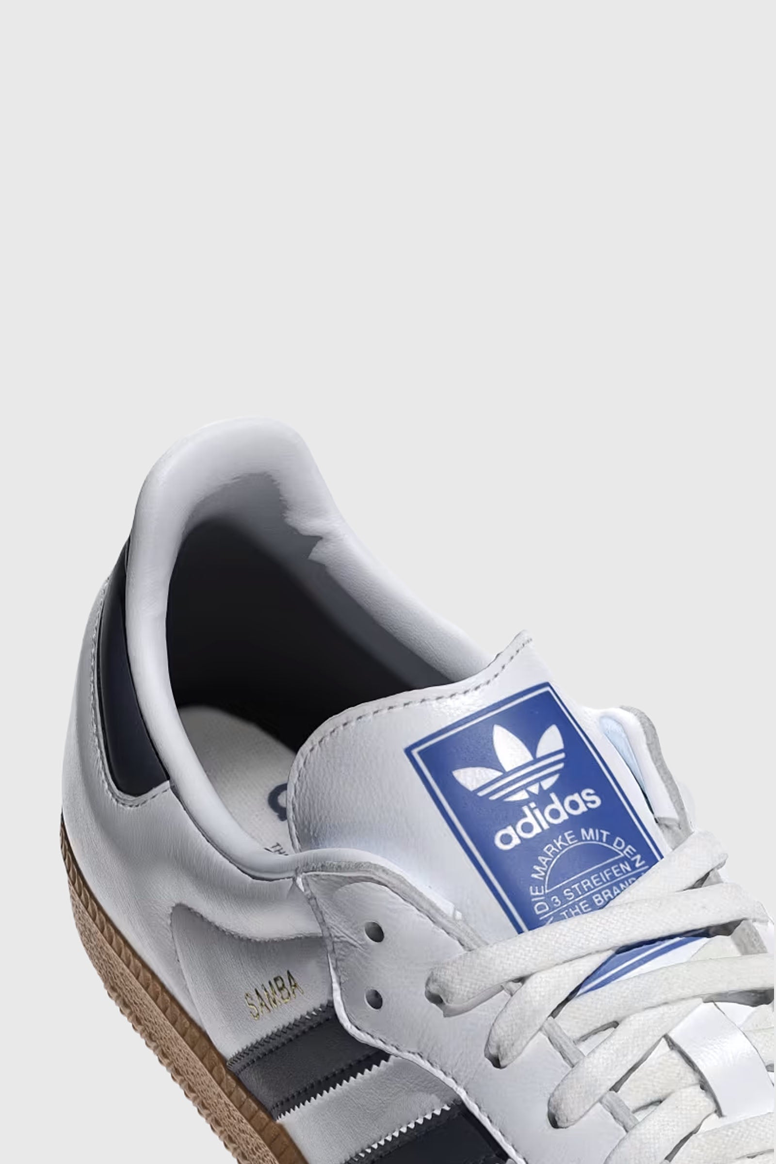 Adidas samba white navy on sale
