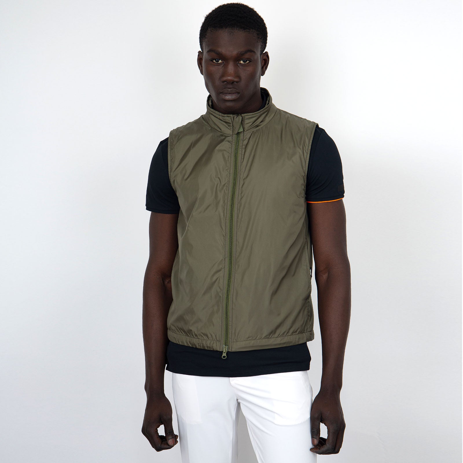 Aspesi Gilet Vernes Verde Militare Uomo - 8