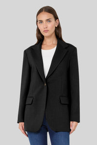 Asta Single-breasted Blazer In Wool Canvas max mara weekend