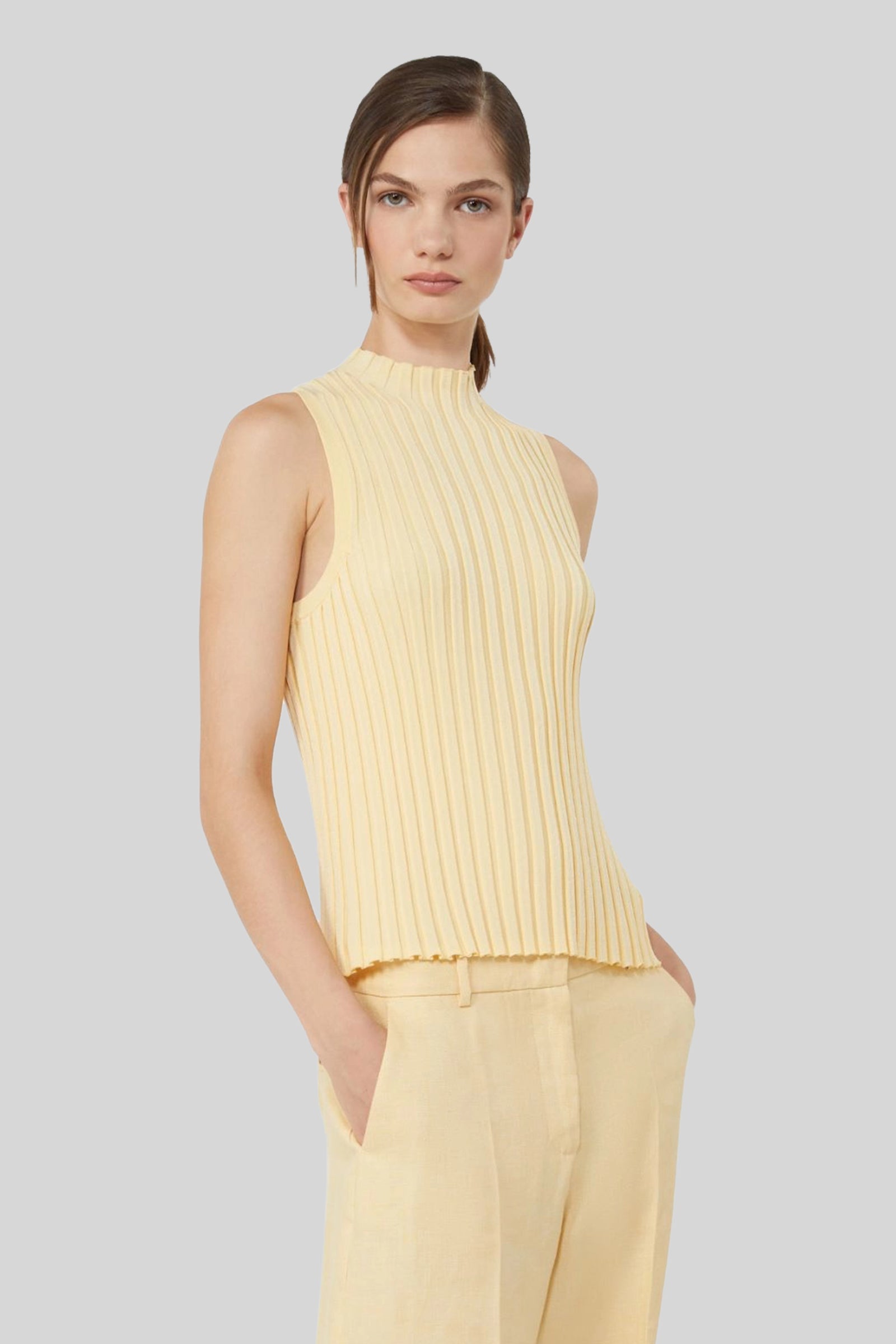 Max Mara Weekend Top Bautta Giallo Donna - 1