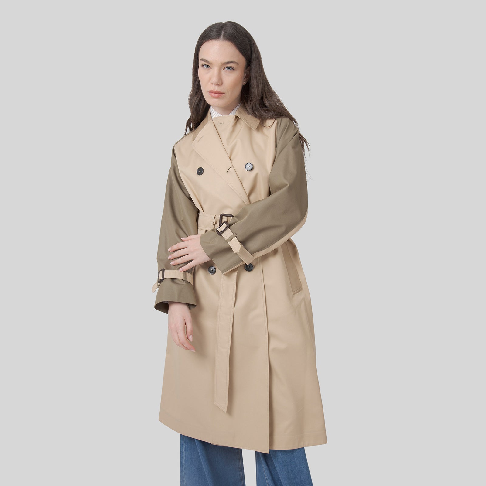 Canasta Reversible Trench Coat In Water-repellent Gabardine - 11
