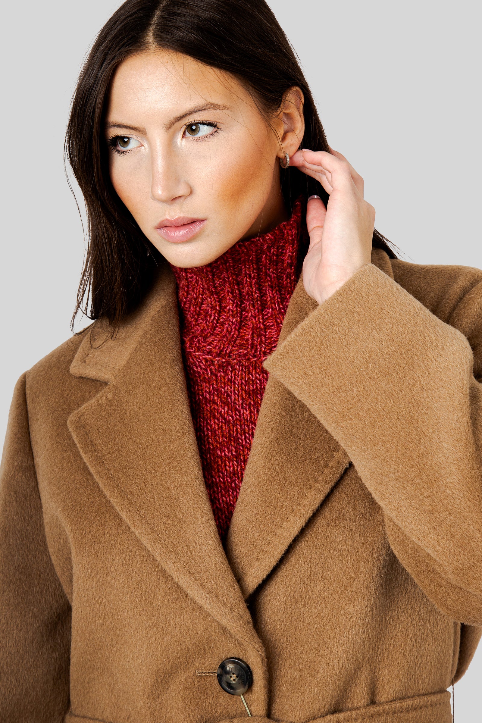 Max Mara Weekend Cappotto Lungo In Orsetto Di Lana E Alpaca Bronte Cammello Donna - 2