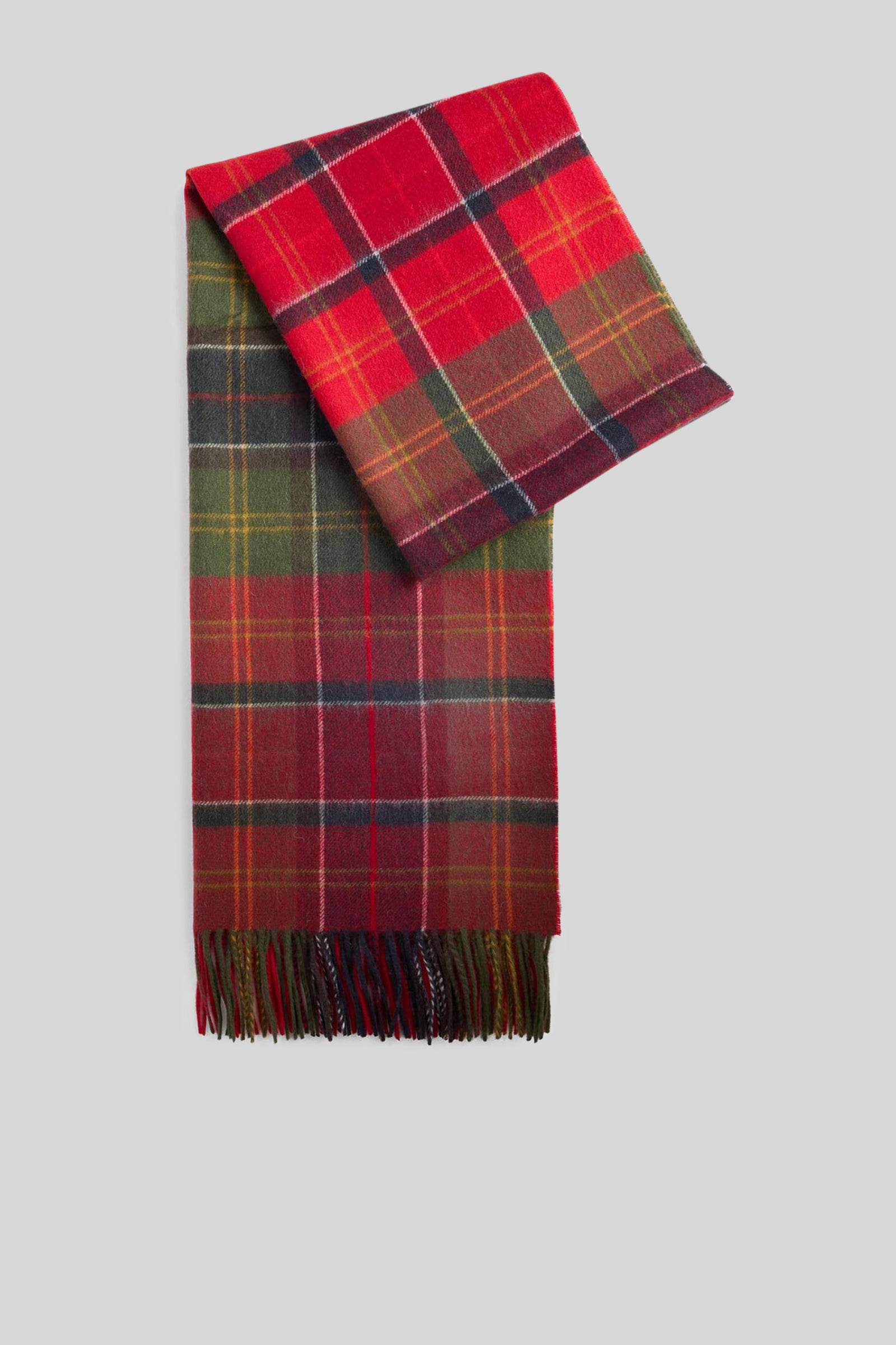 Barbour Sciarpa Serena Tartan Rosso/verde Unisex - 1