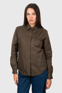 Aspesi Camicia Glue Verde Militare Donna aspesi