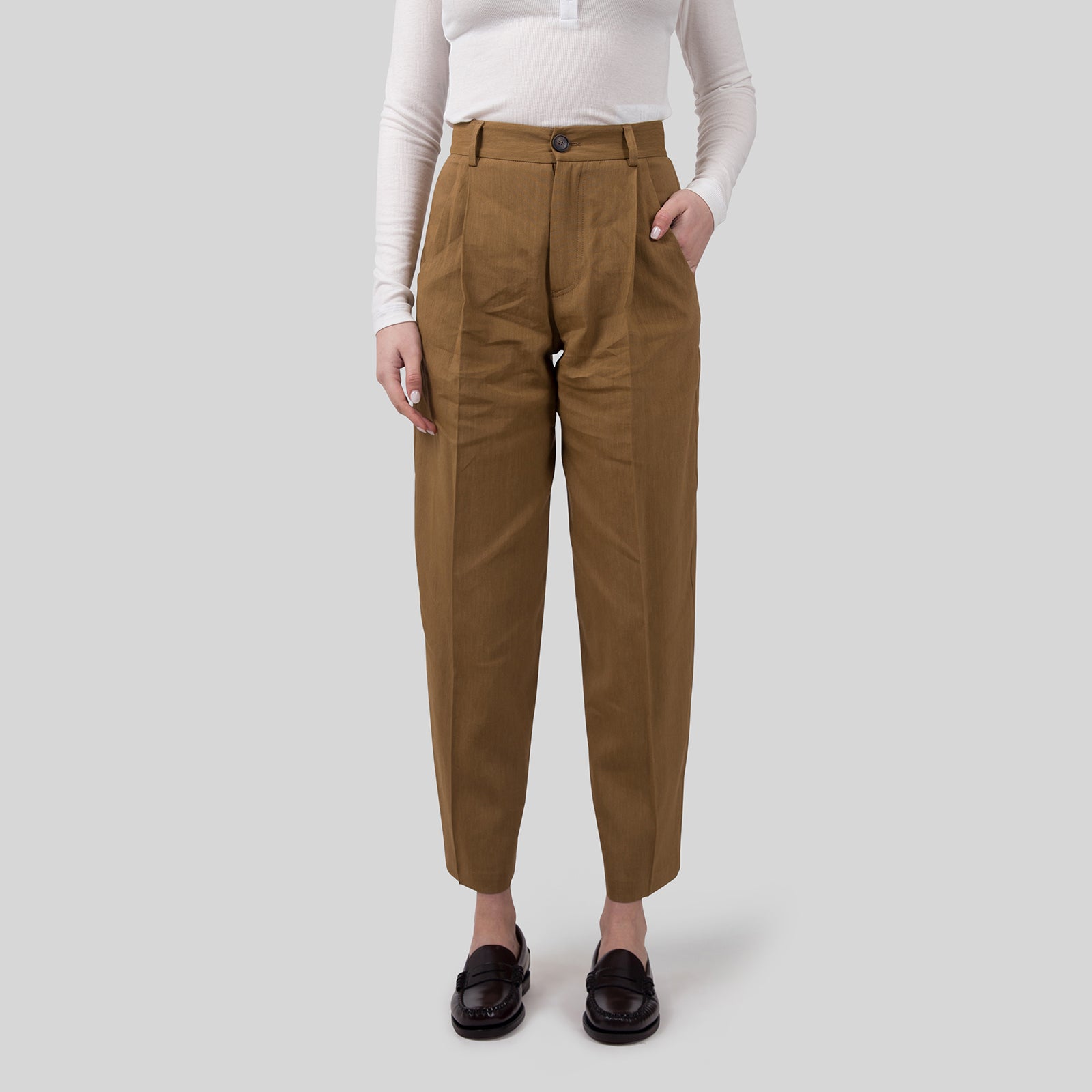 Tela Pantalone Ruben New Biscotto Donna - 5