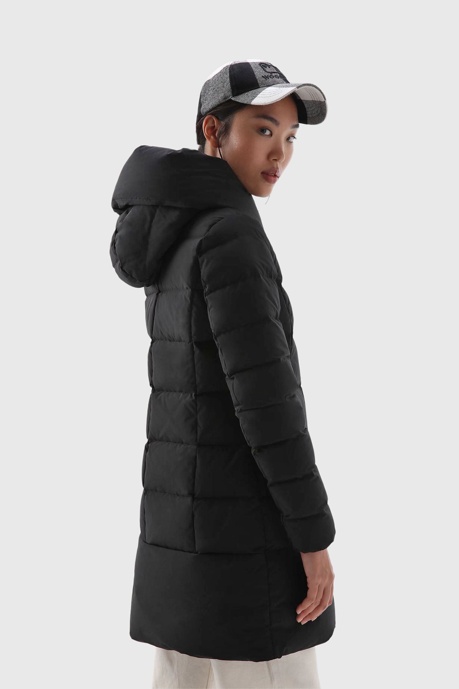 Woolrich Parka Puffy Prescott In Urban Touch Nero Donna - 3