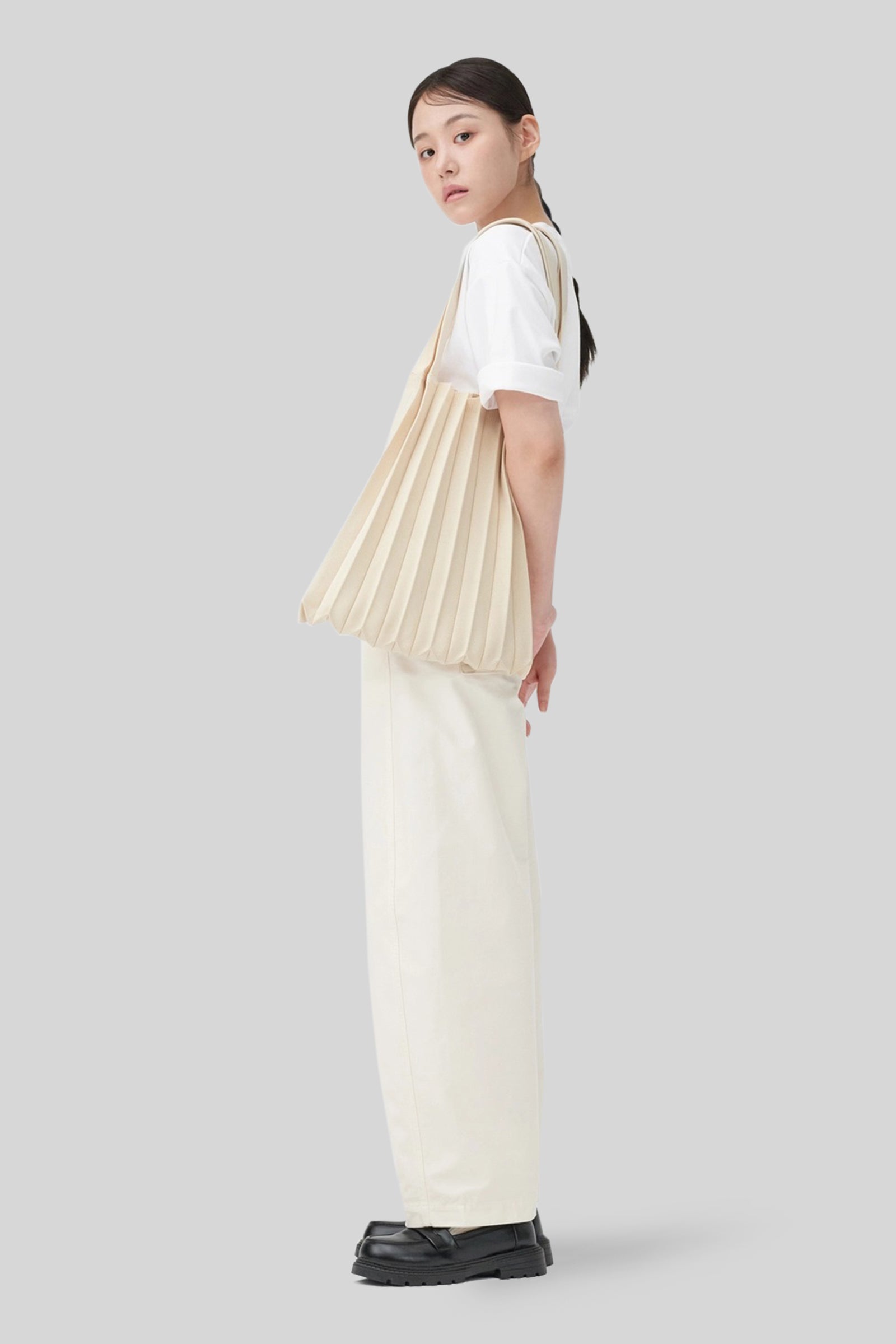 Pleatsmama New Shoulder Bag Avorio Donna - 2