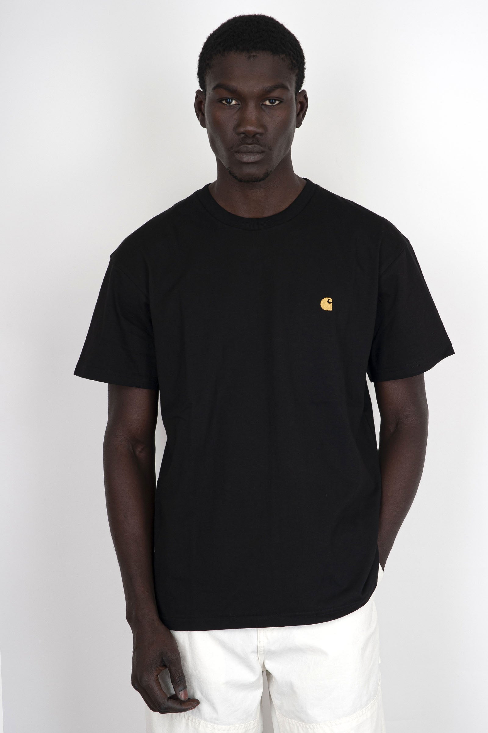 Carhartt Wip T-shirt S/s Chase Nero Uomo - 2