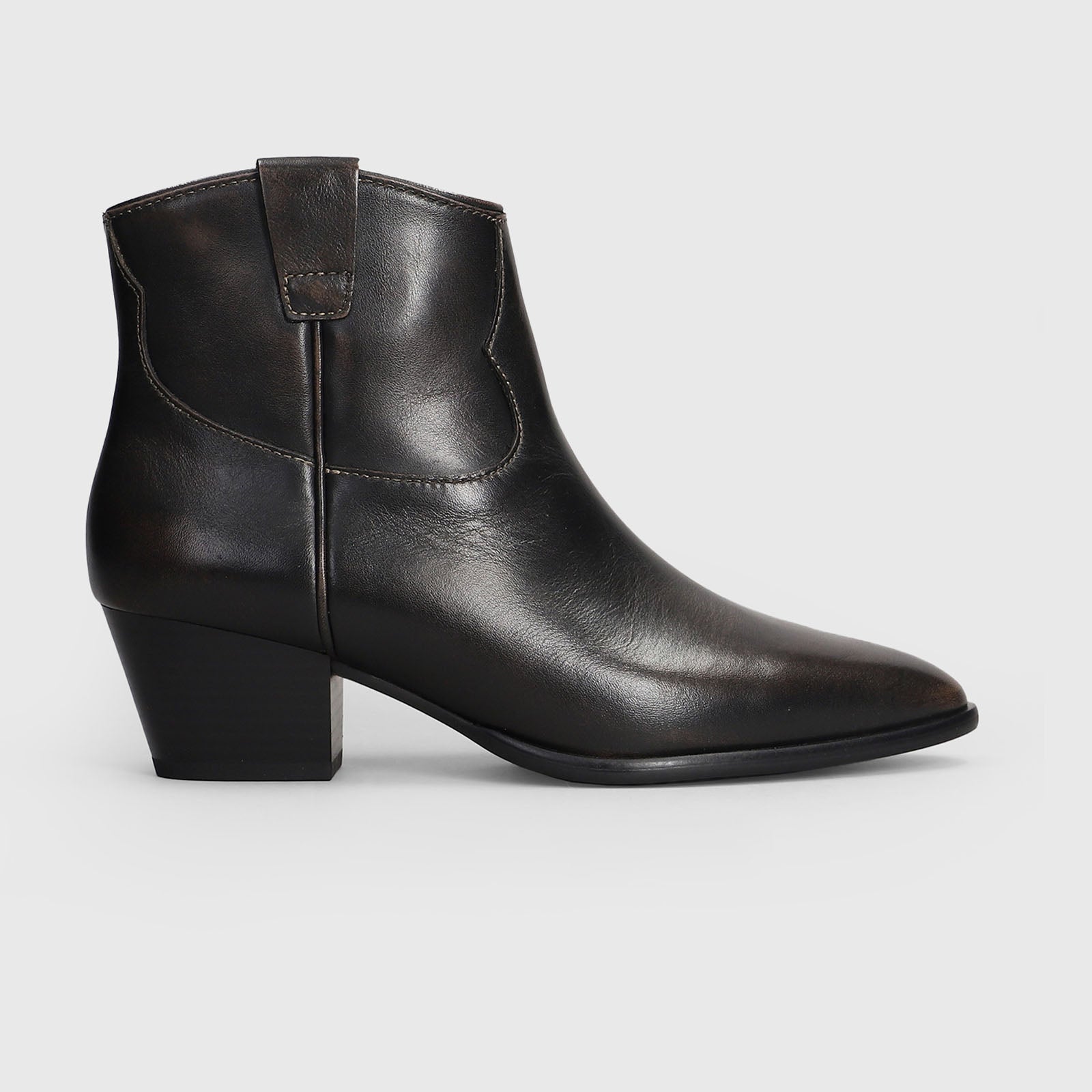 Ash Stivaletto Texano Fame In Pelle Nero Donna - 6