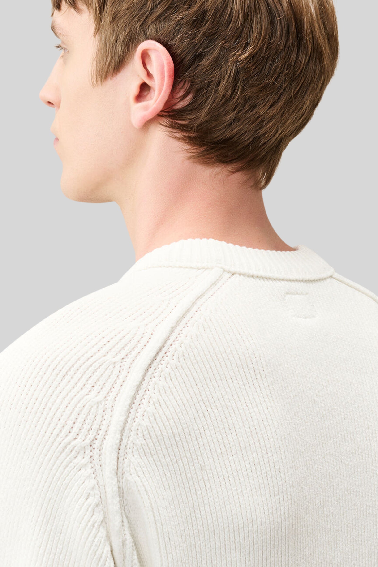 C.p. Company Maglia Chenille Cotton Bianco Uomo - 4